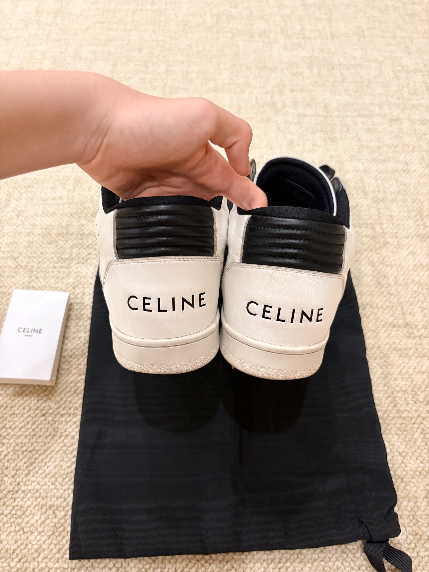 Celine 21ss White Black Sport Sneakers 42 — label