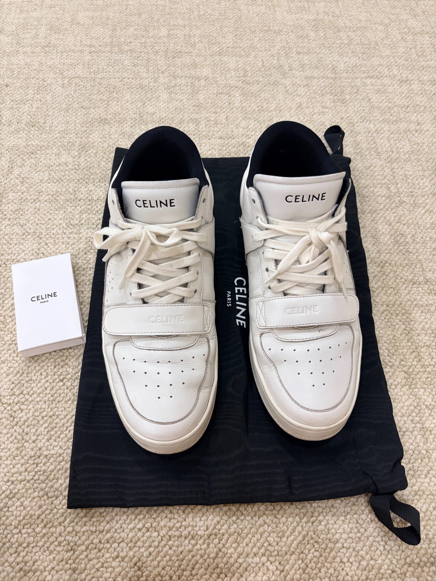 Celine 21ss White Black Sport Sneakers 42 — front