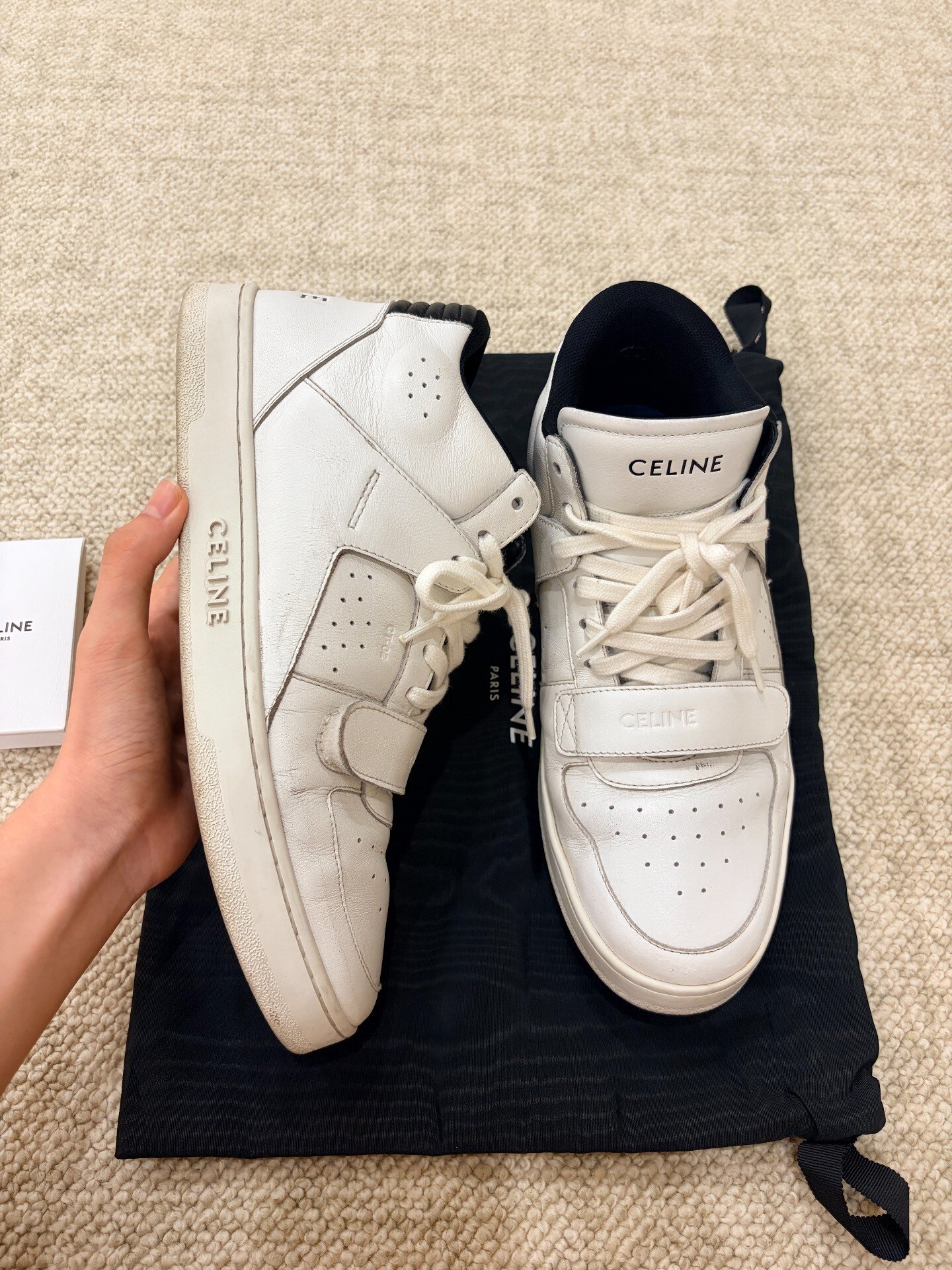 Celine 21ss White Black Sport Sneakers 42