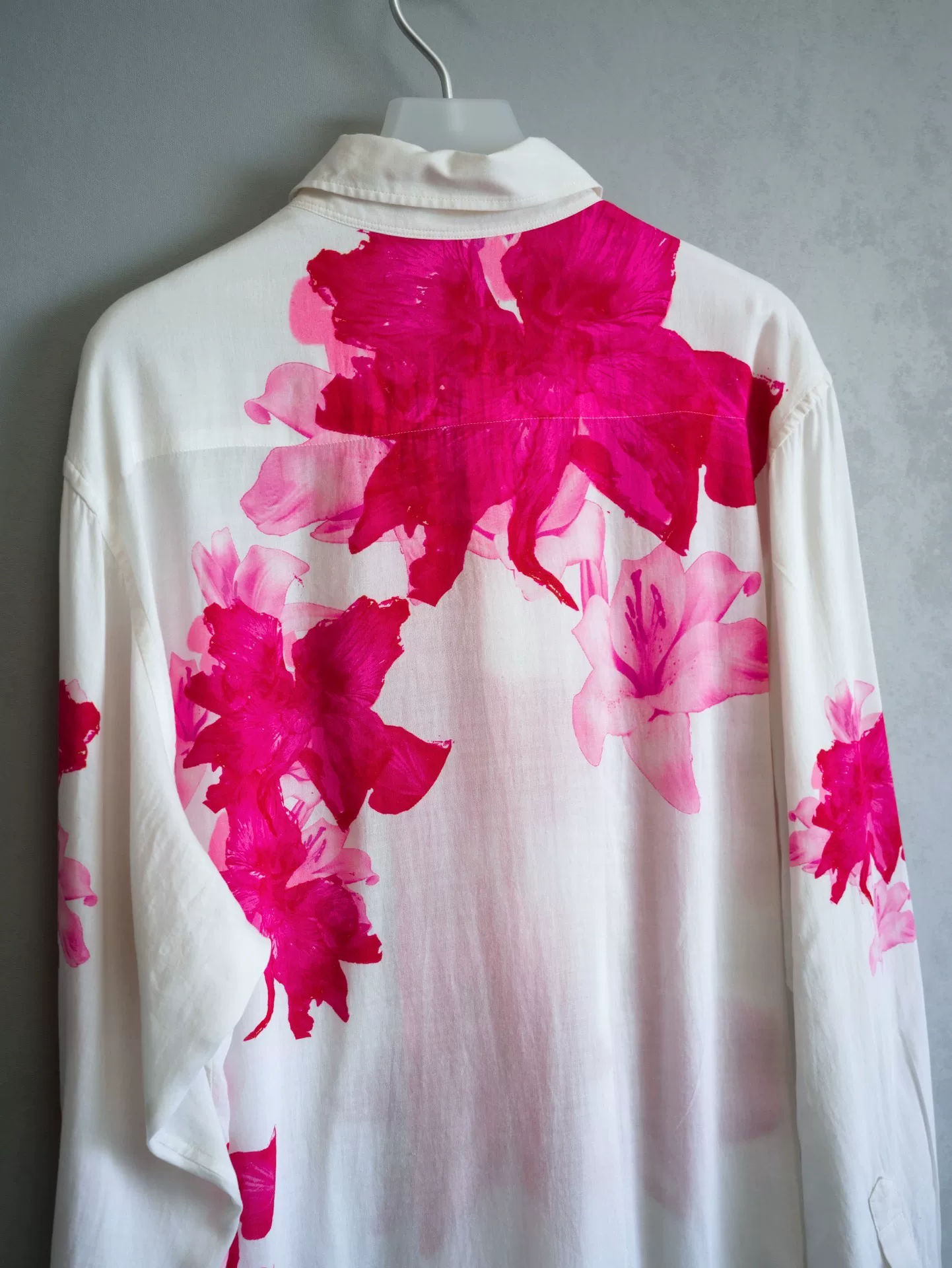 Yohji Yamamoto 24AW Pink Lily Shirt — label
