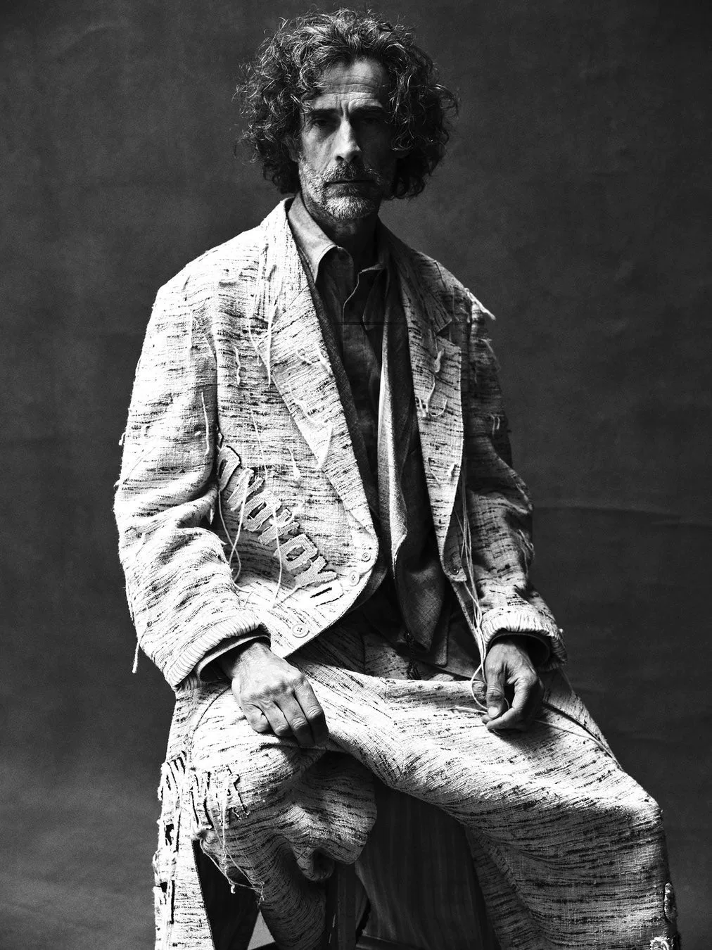 Yohji Yamamoto 24AW Silk Tweed Coat — label