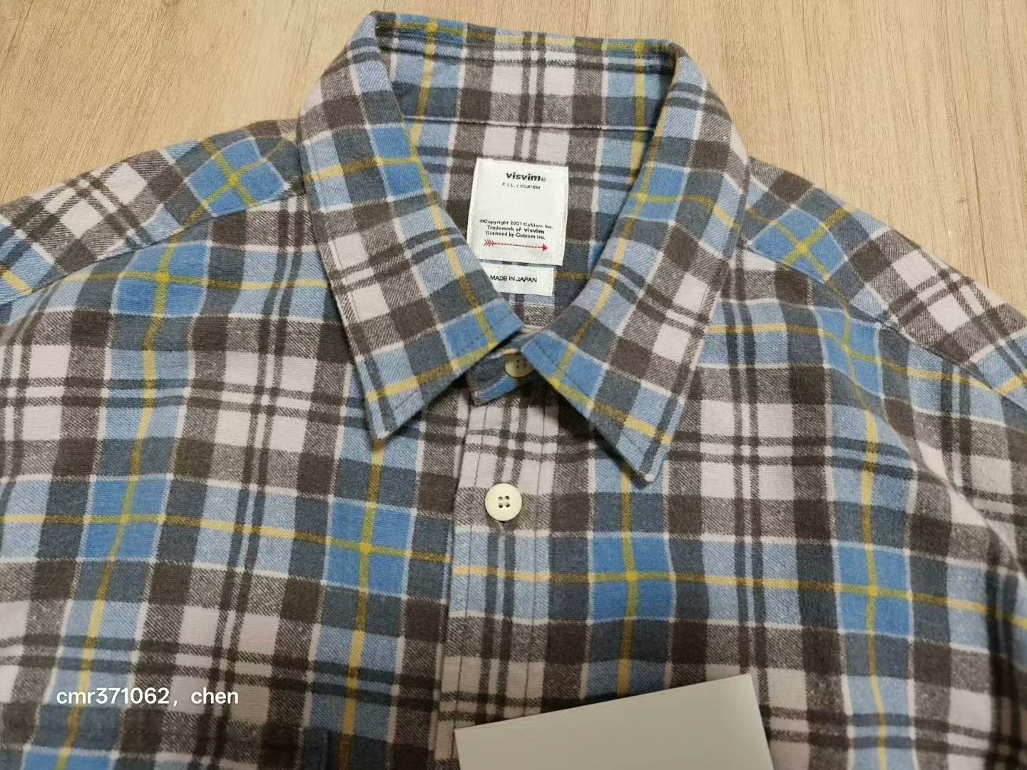 VISVIM 24SS PIONEER KHADI CHECK L/S — back