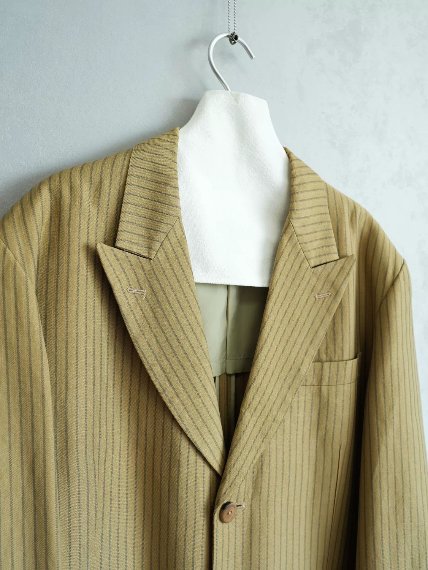 Yohji Yamamoto 90SS Striped Jacket J59 — detail