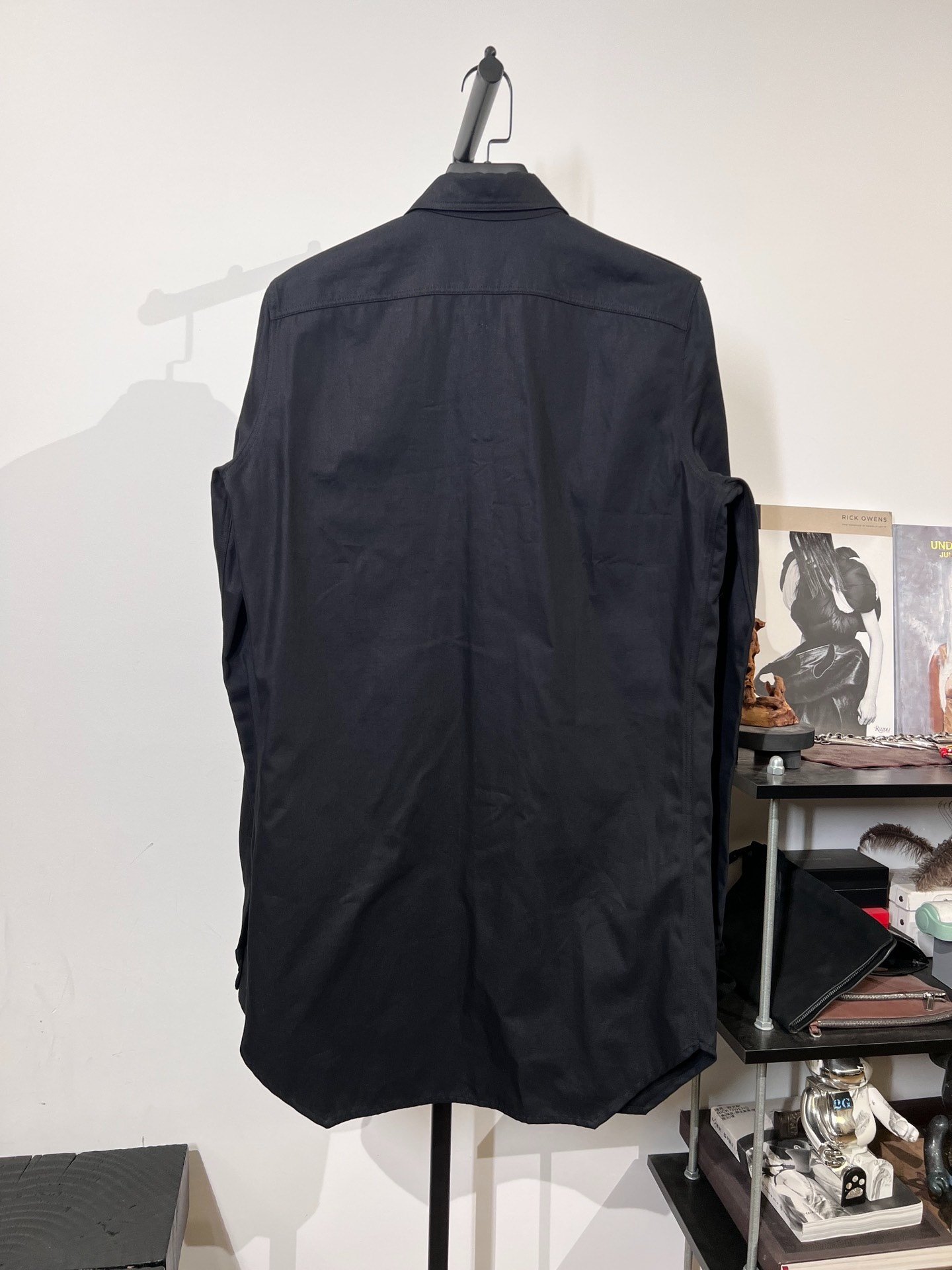 Rick Owens Mid-Length Utility Shirt Jacket — front