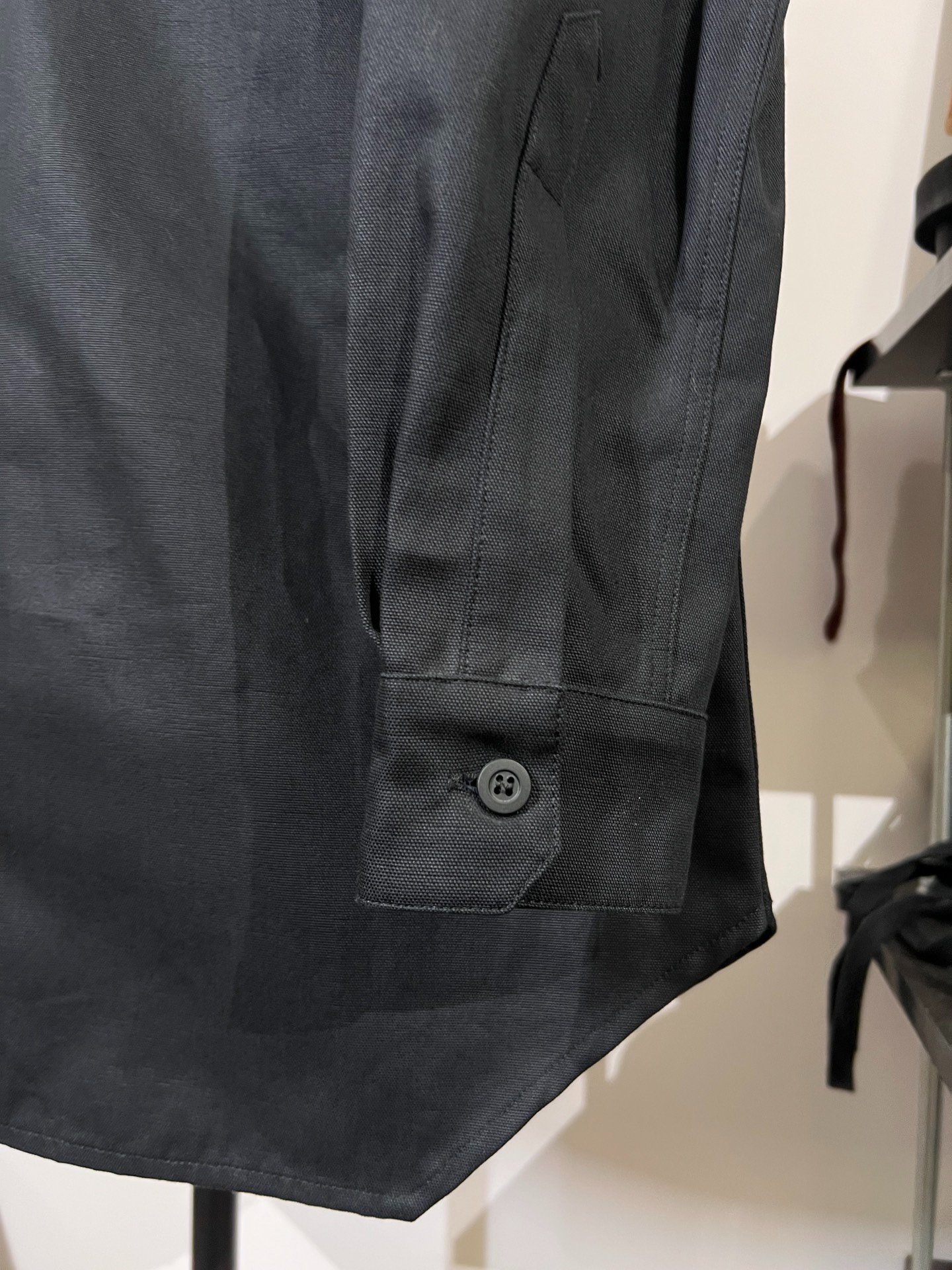 Rick Owens Mid-Length Utility Shirt Jacket — back