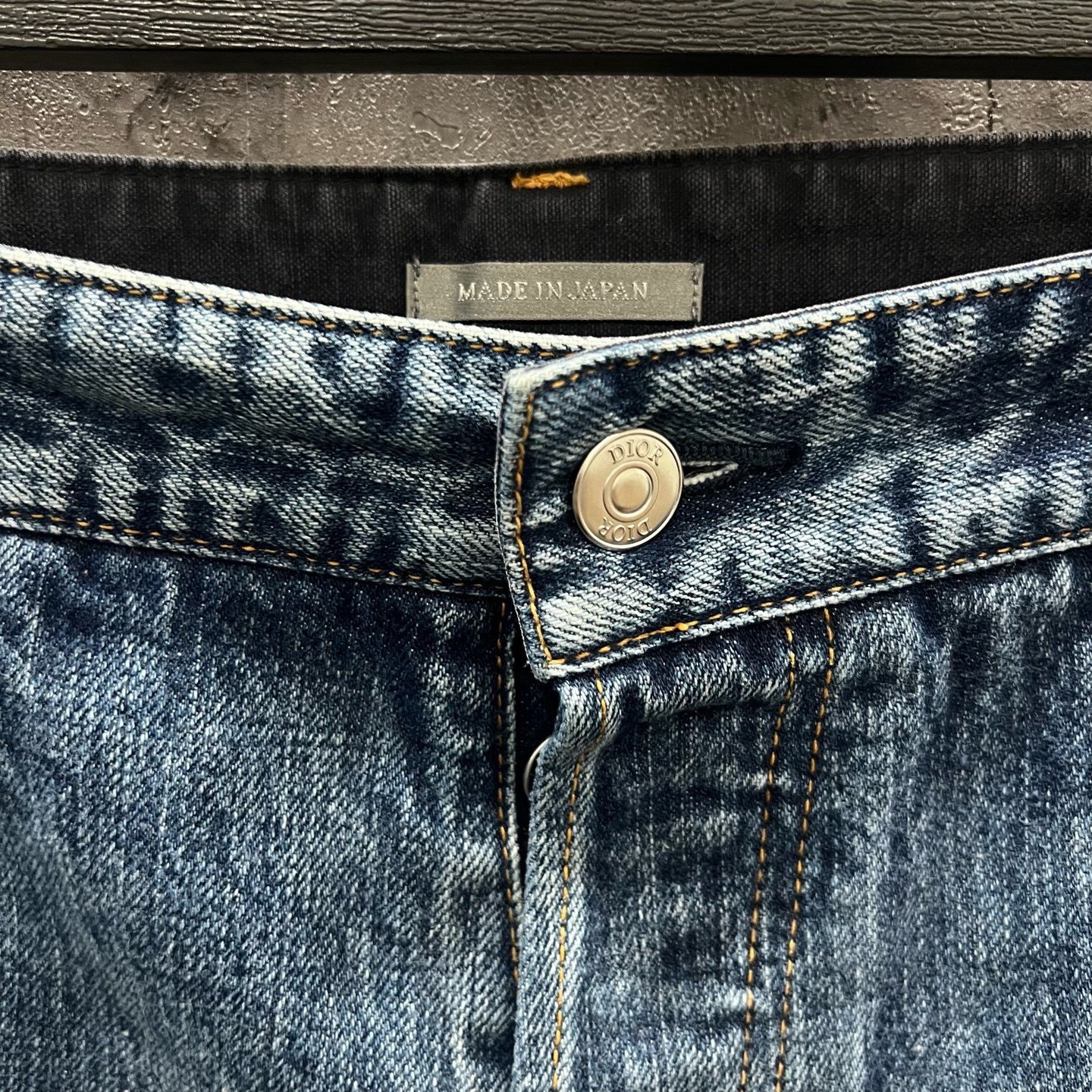 Dior Patchwork Denim Long Pants — back