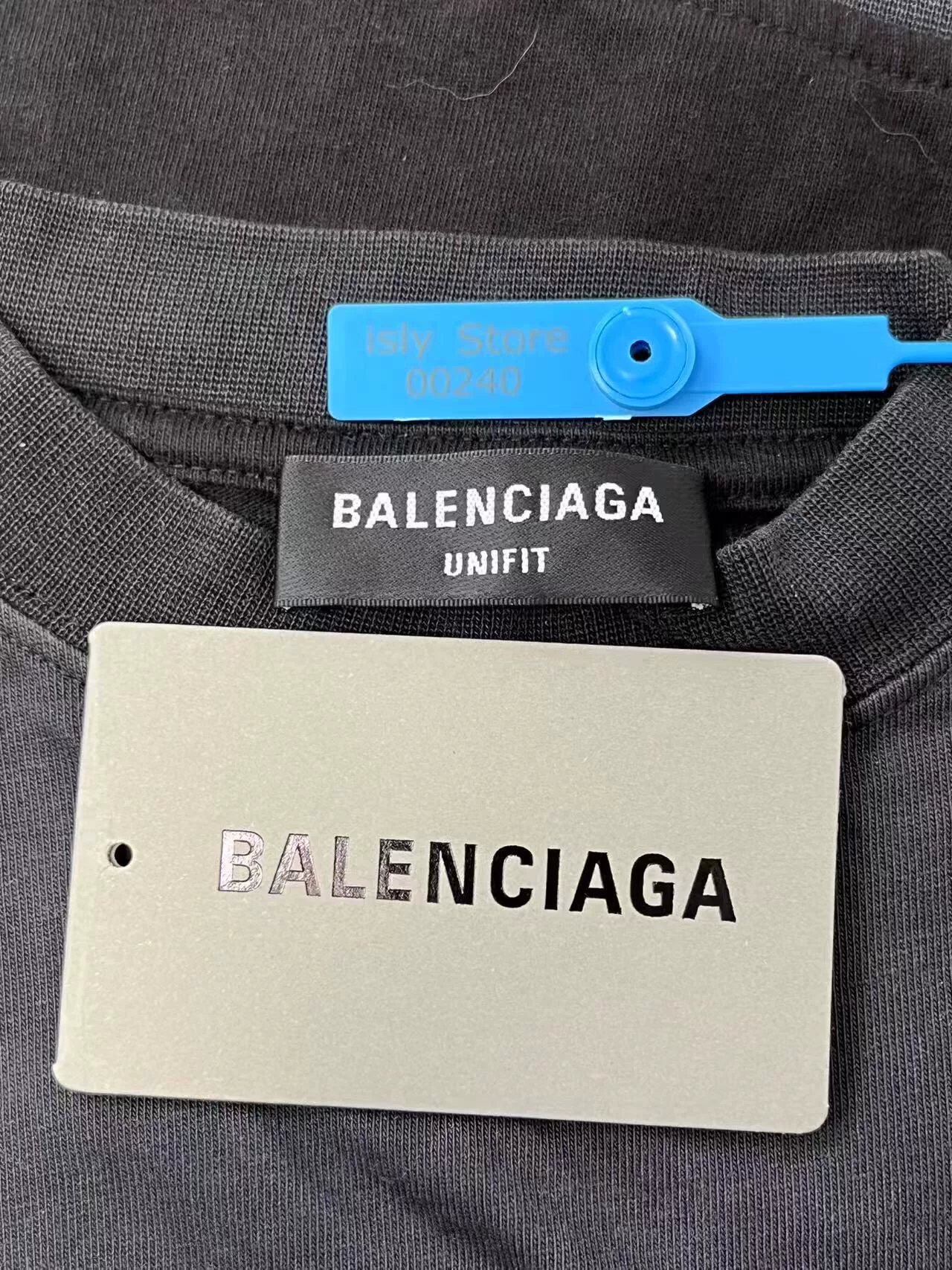 Balenciaga Speed Hunters Print Inverted T-shirt — label