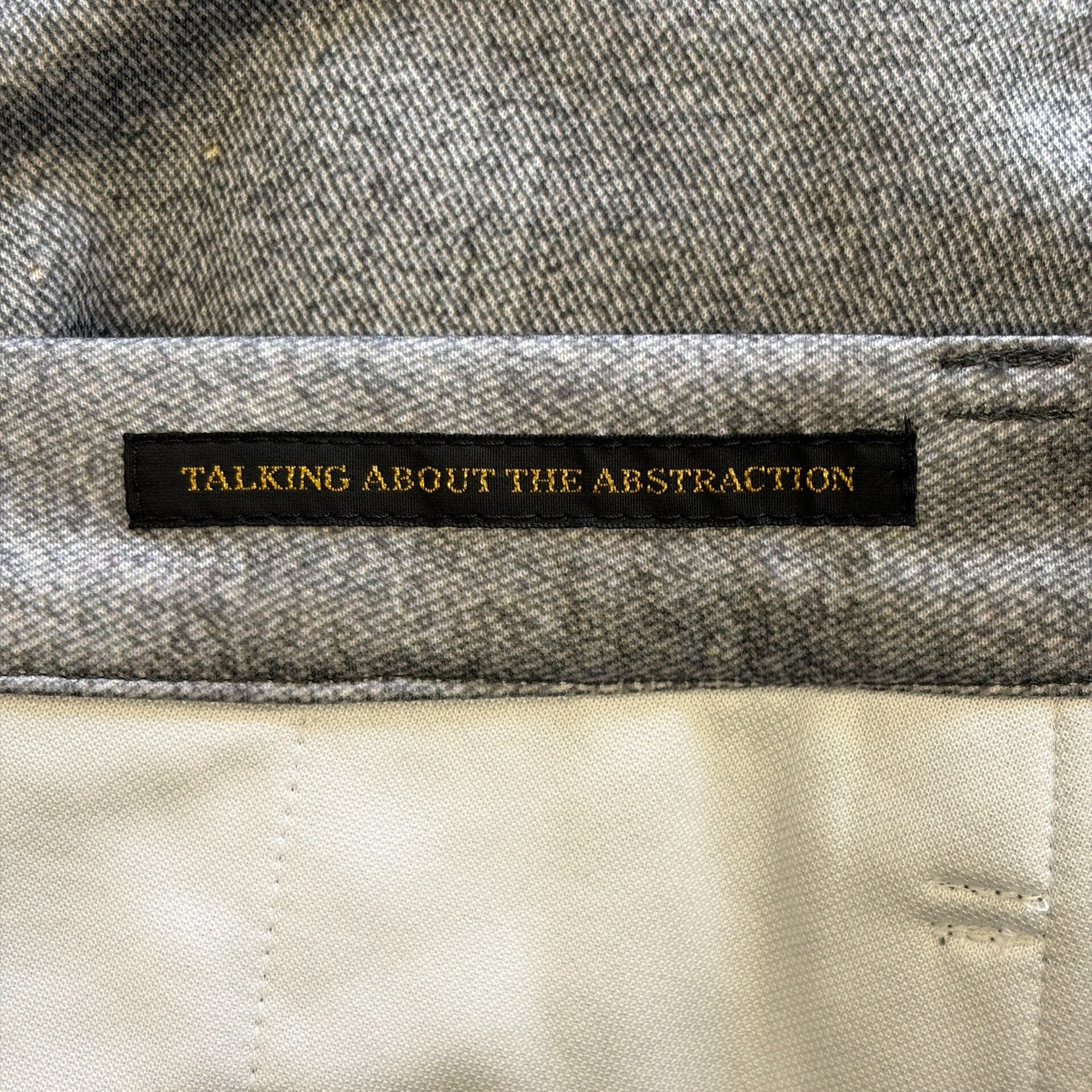 Yohji Yamamoto 15SS Gray Fake Pocket Trousers — label