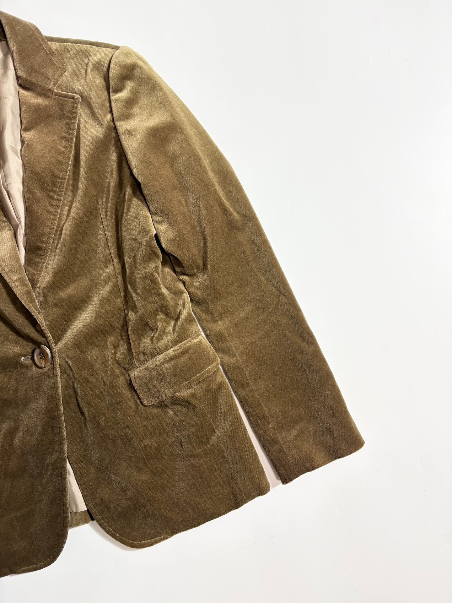 Sophnet Brown Velvet Blazer — back