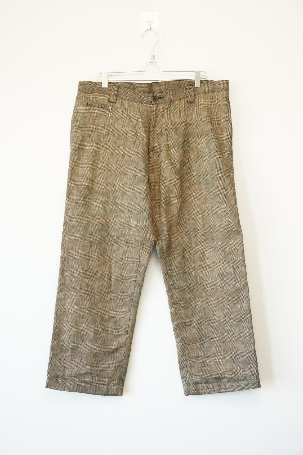 Yohji Yamamoto 10AW Checkered Straight-Leg Pants