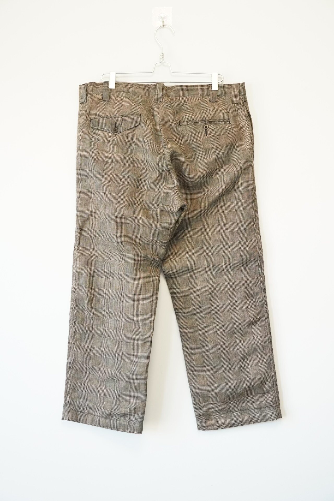 Yohji Yamamoto 10AW Checkered Straight-Leg Pants — front