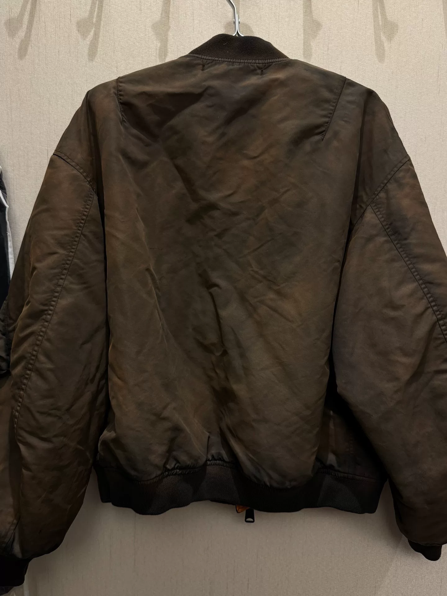 J.S.Homestead Darkly MA-1 Jacket — detail