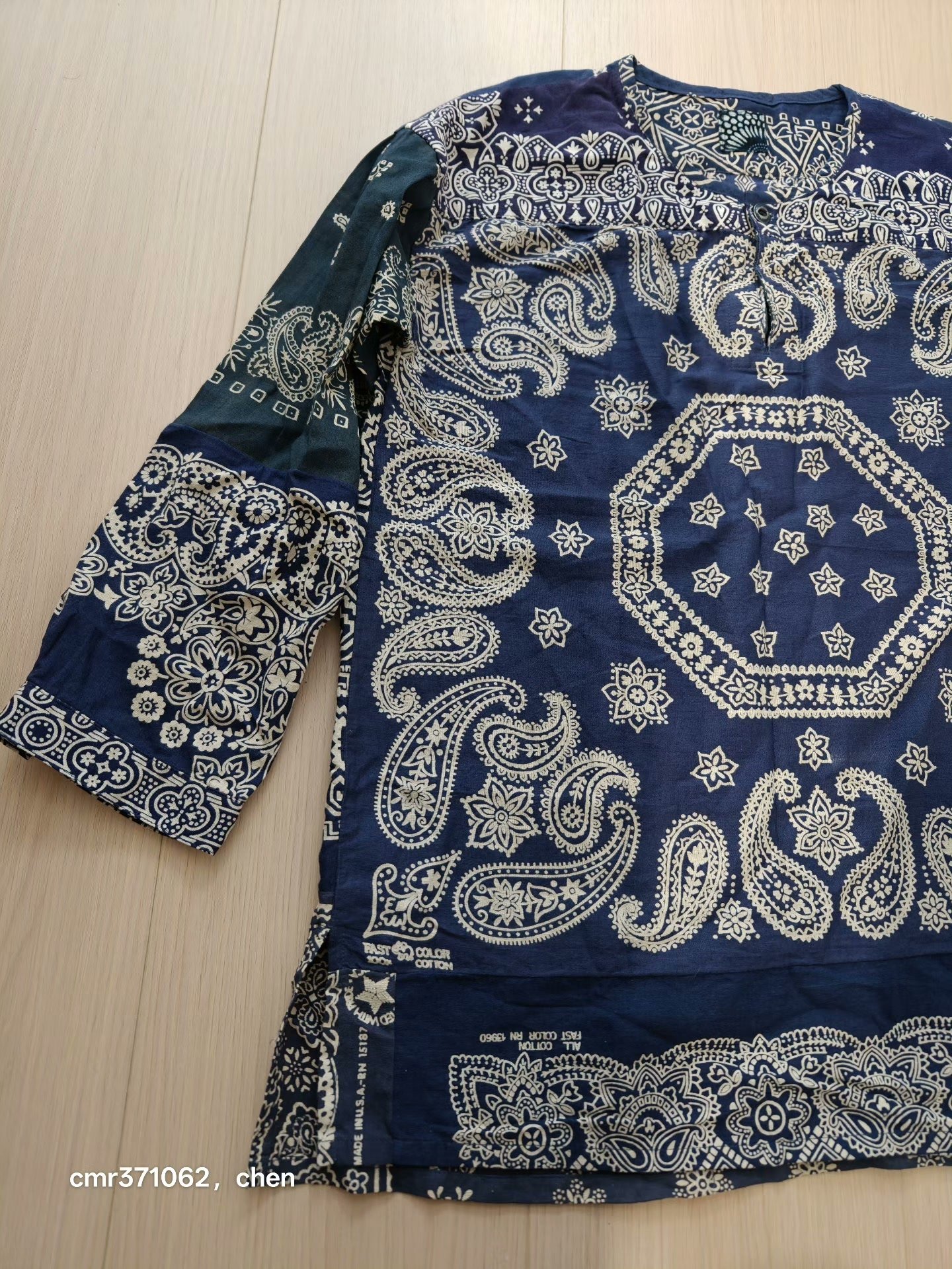visvim 16AW Vintage Bandana Tunic — back