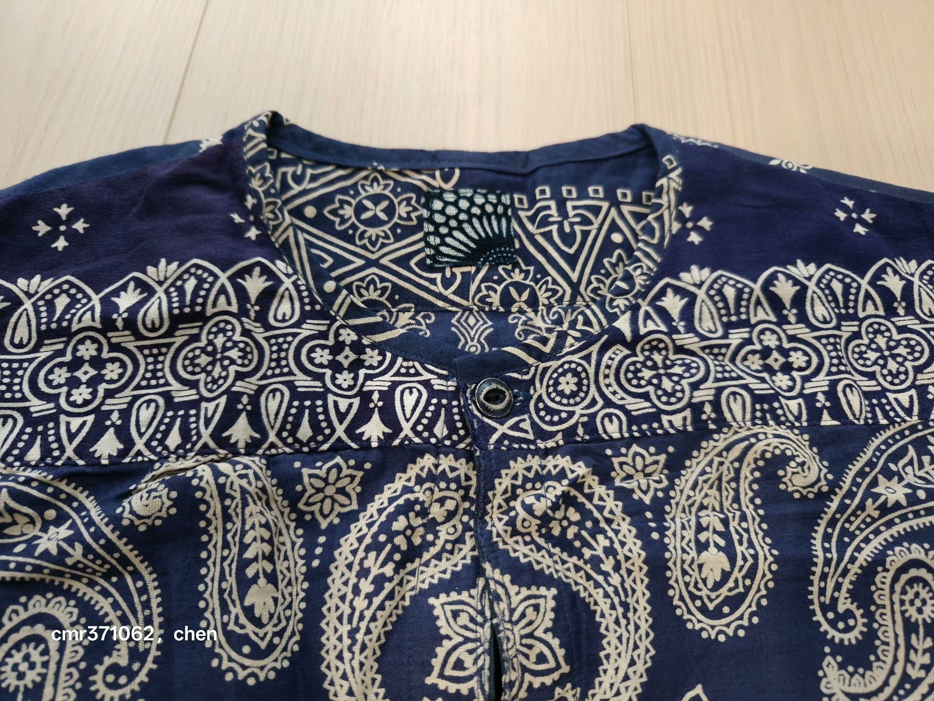 visvim 16AW Vintage Bandana Tunic — front
