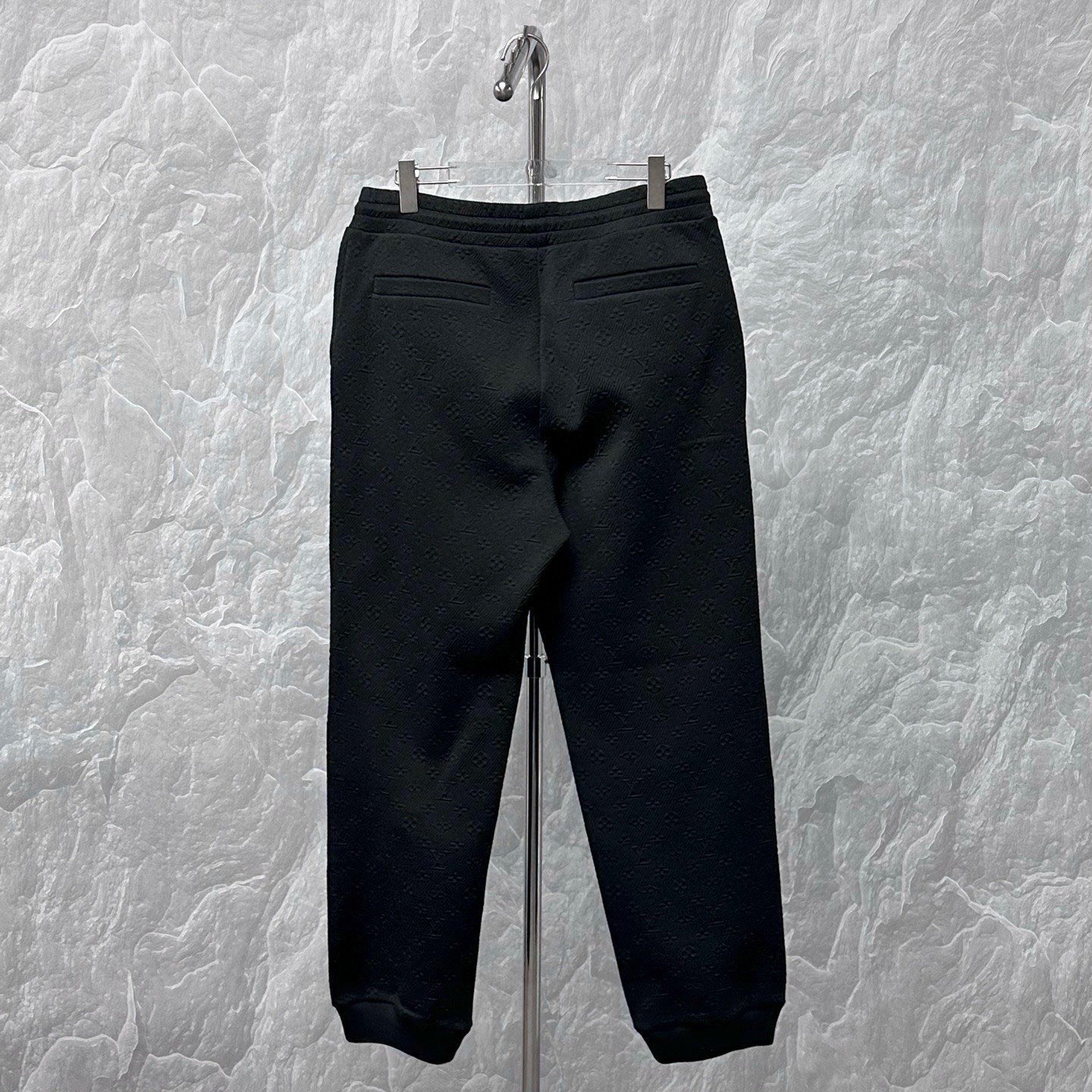 Louis Vuitton SS24 Black Relief Pants XL — back