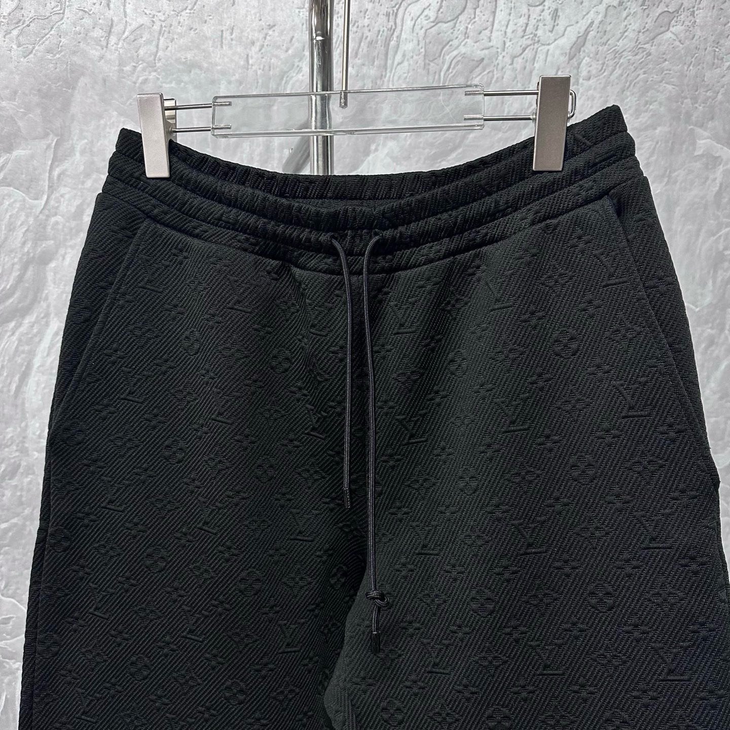 Louis Vuitton SS24 Black Relief Pants XL — front