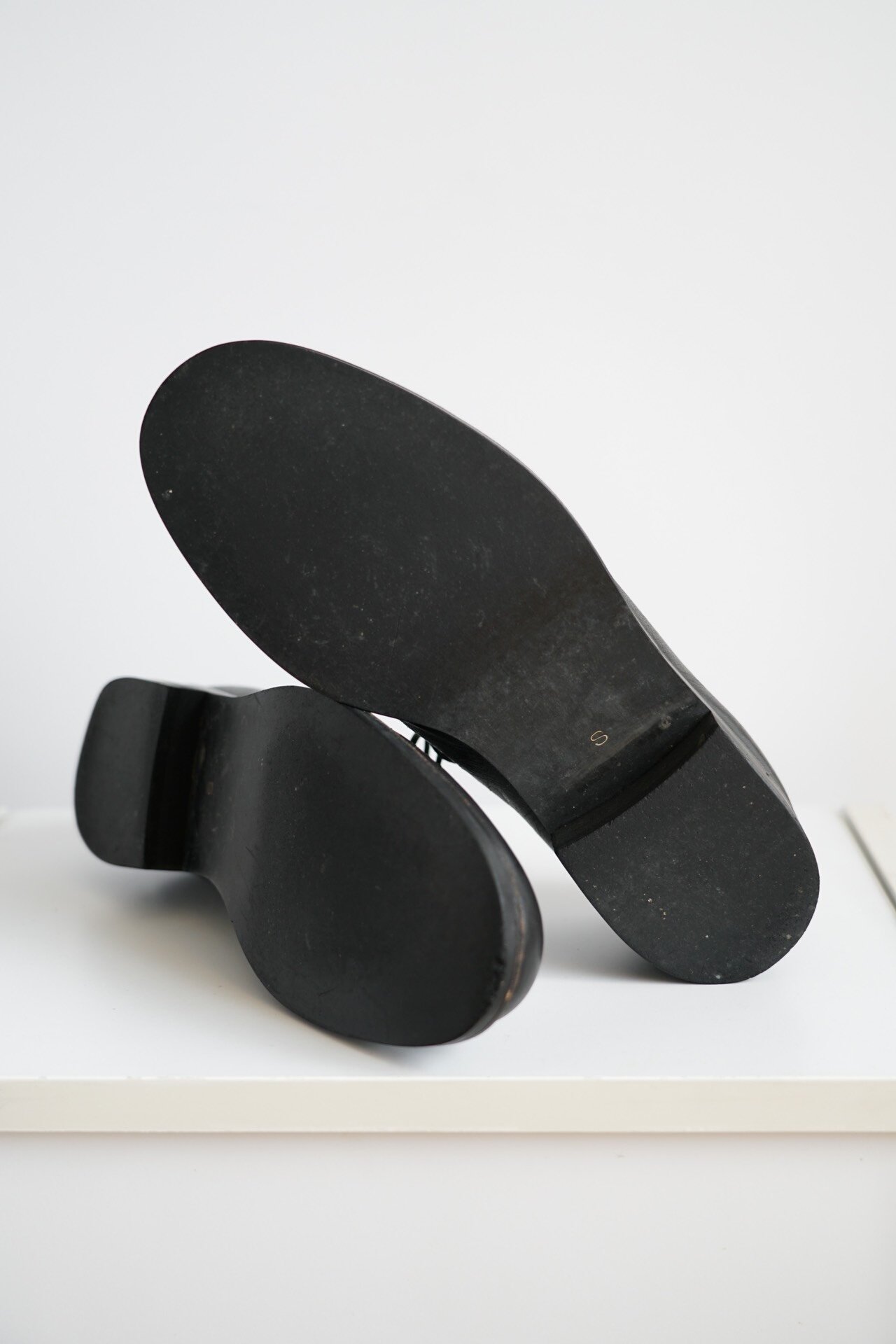 Yohji Yamamoto 1996 SS Leather Cutout Shoes — back