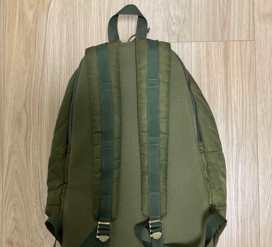Porter Sacai Green Backpack — back