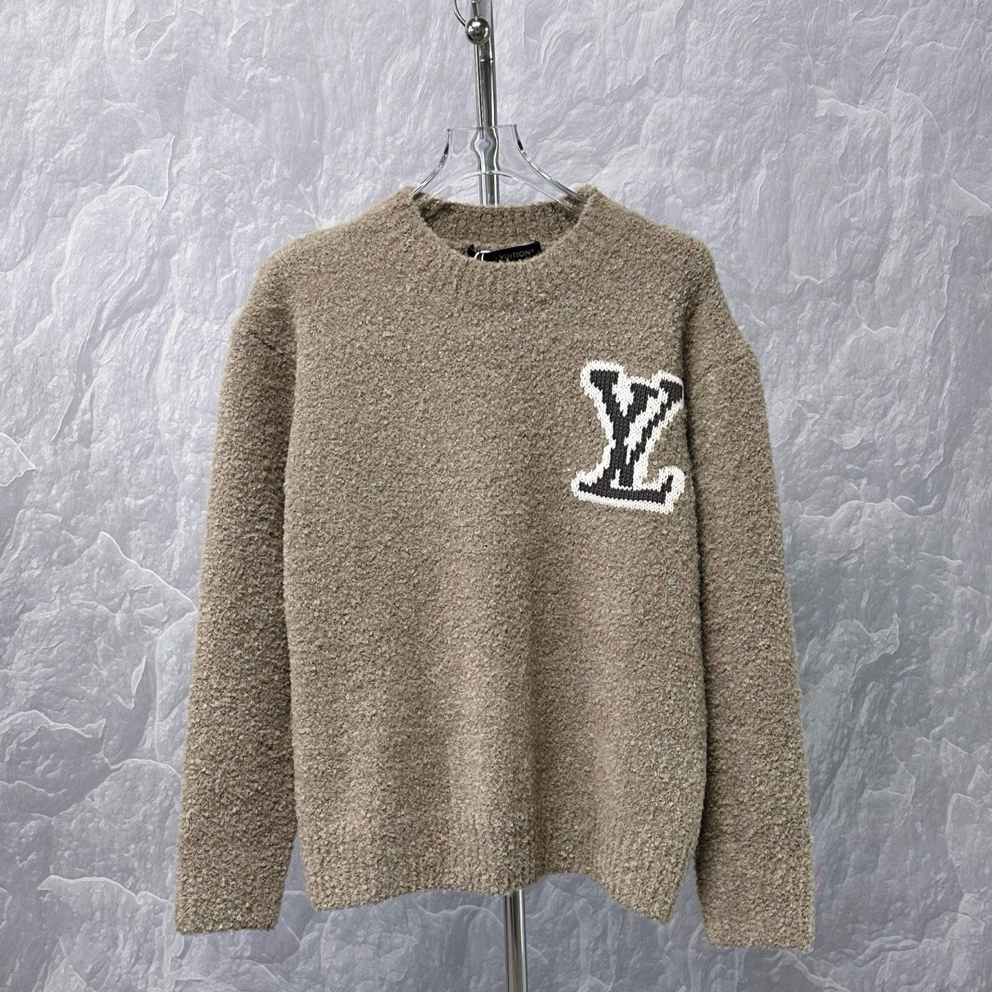 Louis Vuitton SS24 Intarsia Logo Teddy Sweater