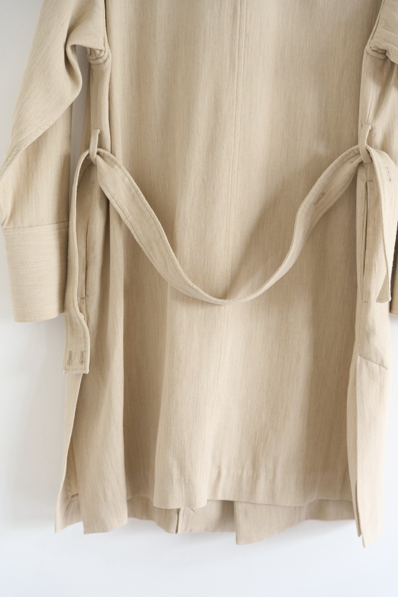 Auralee 20ss Cashmere Belted Trench Coat — label