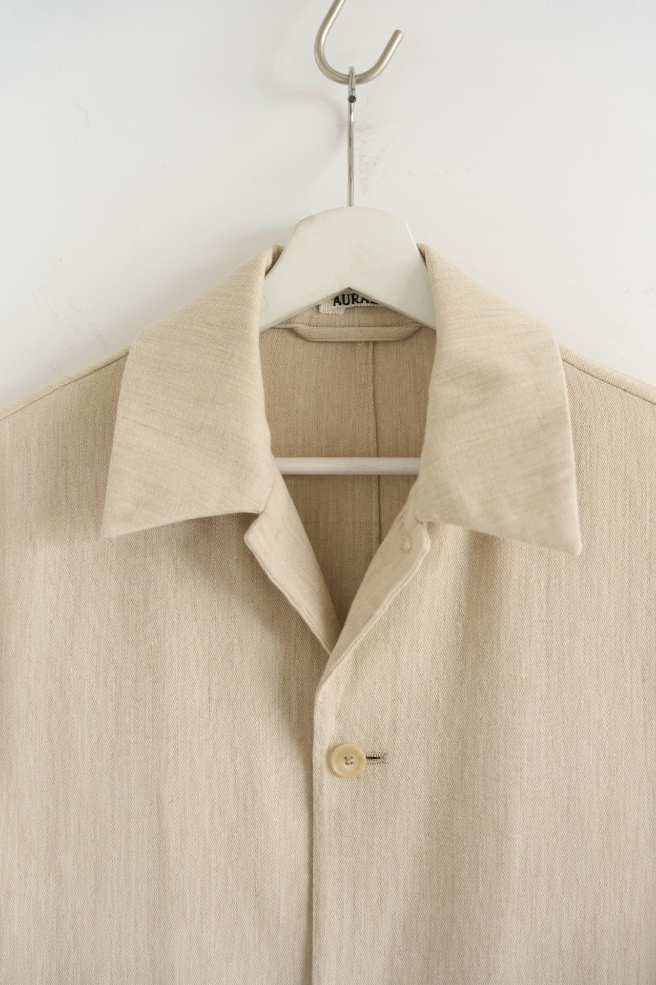 Auralee 20ss Cashmere Belted Trench Coat — detail