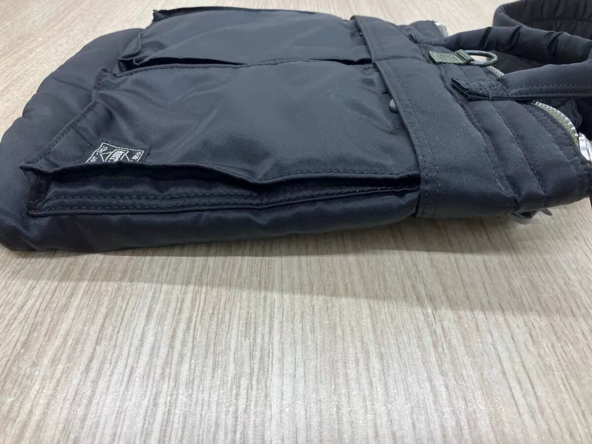 Porter PX Black Nylon Shoulder Bag — back