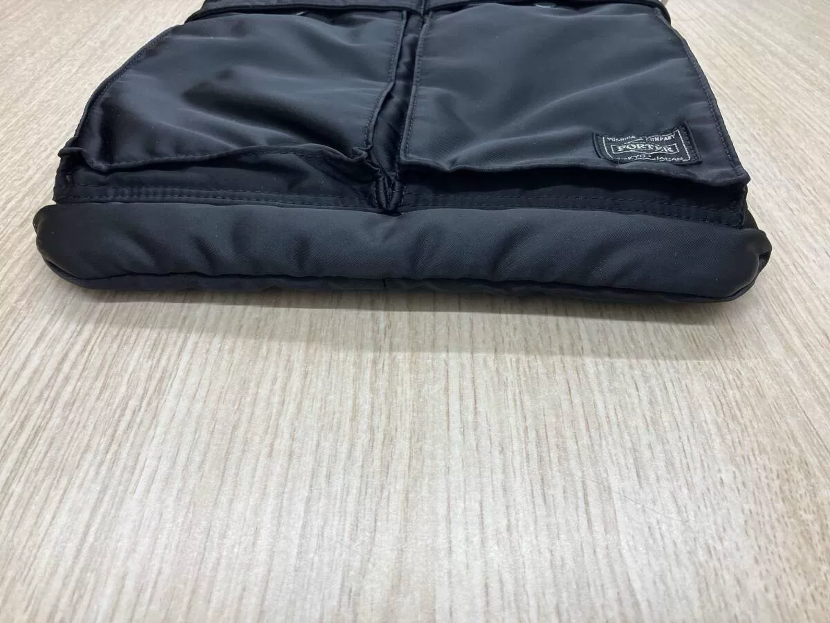 Porter PX Black Nylon Shoulder Bag — detail