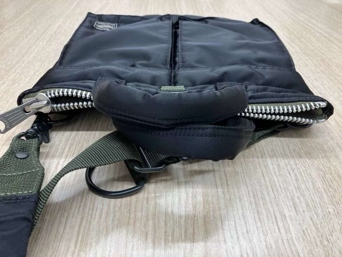 Porter PX Black Nylon Shoulder Bag — label