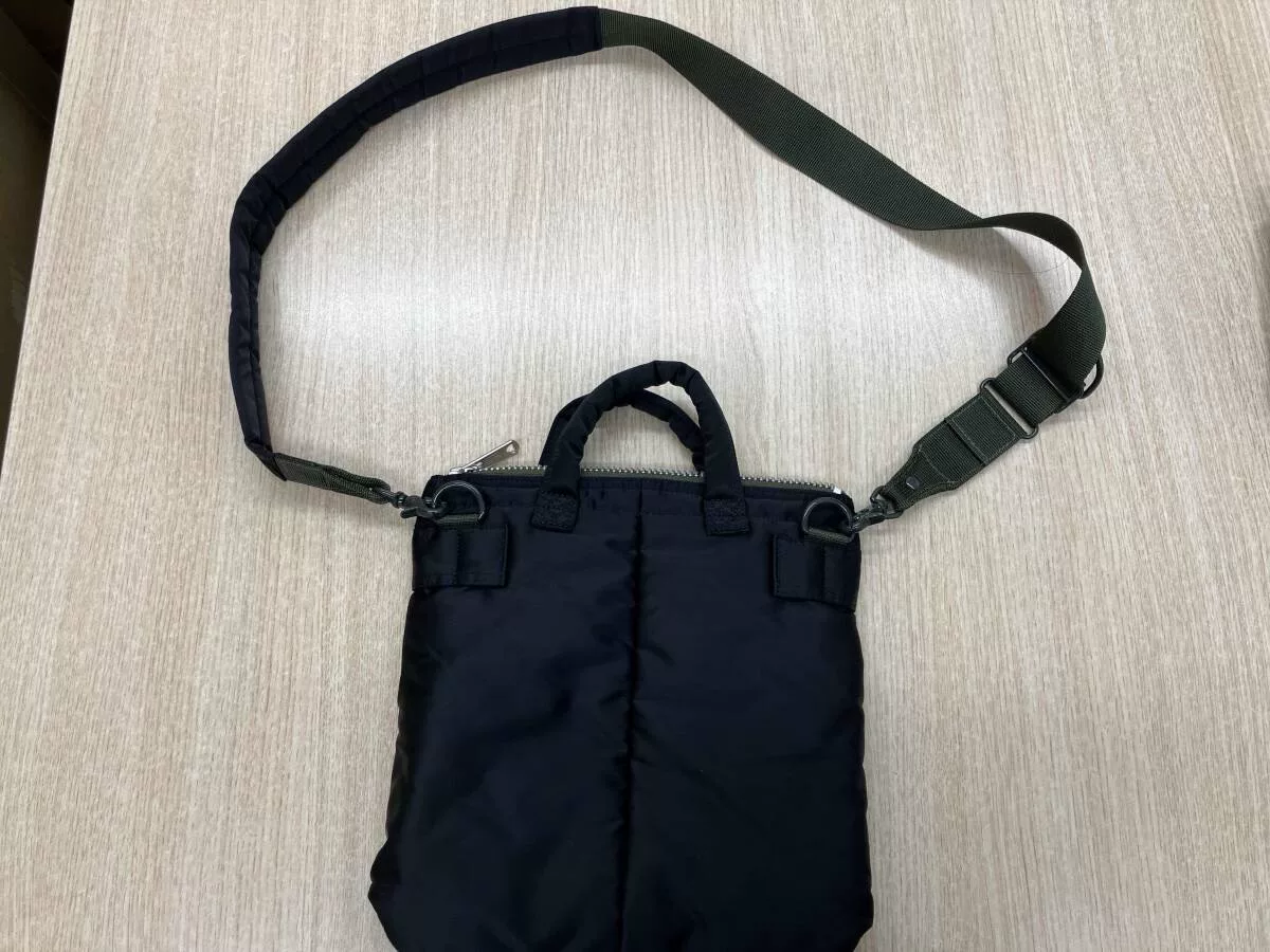 Porter PX Black Nylon Shoulder Bag — front