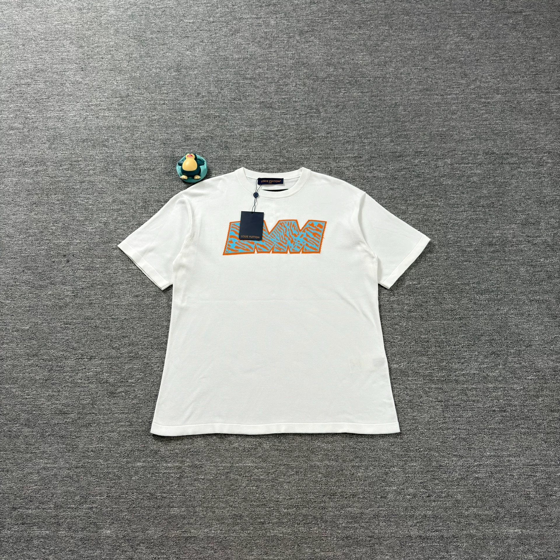 Louis Vuitton White Tiger Stripe Short-Sleeve Tee