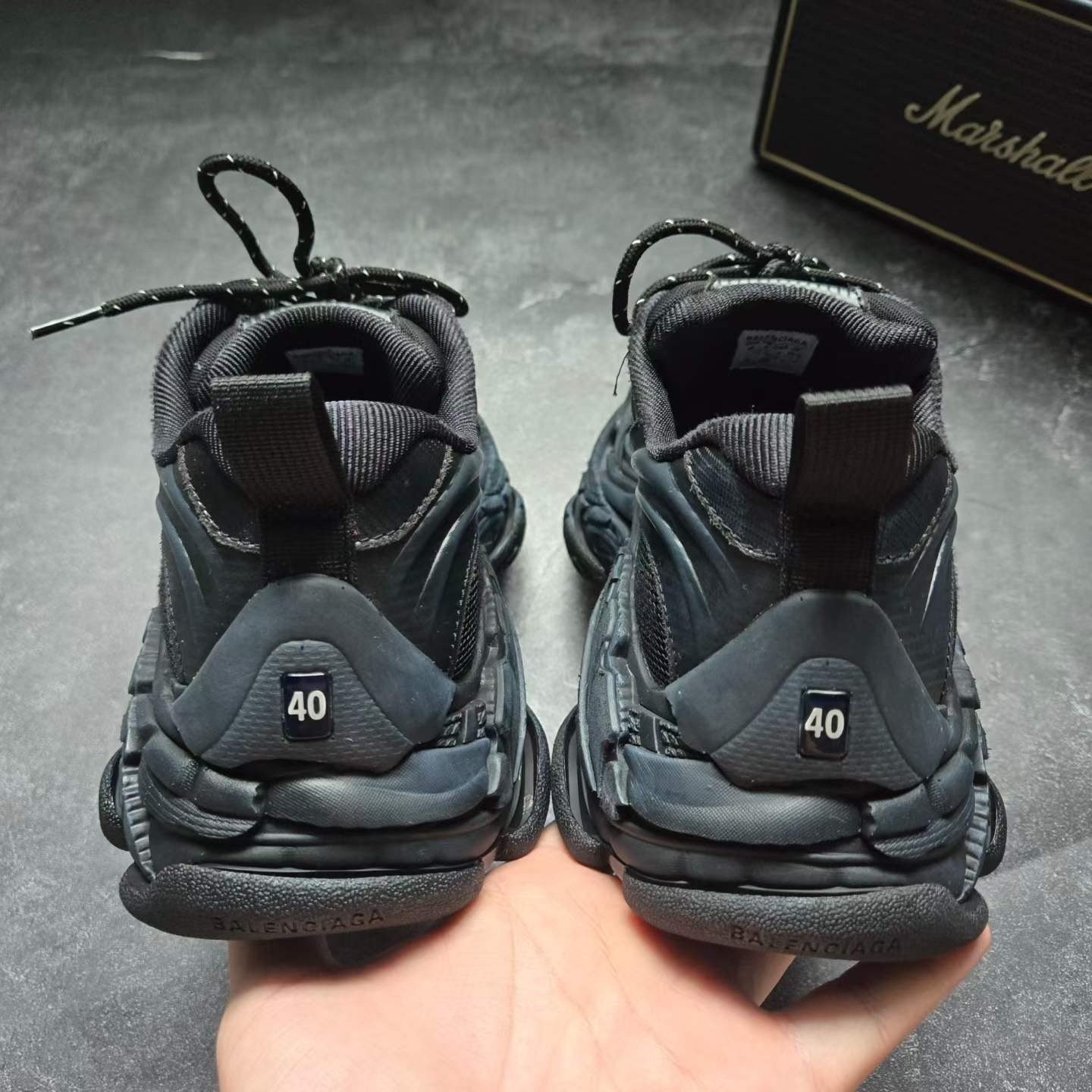Balenciaga Triple S2.0 Black — detail