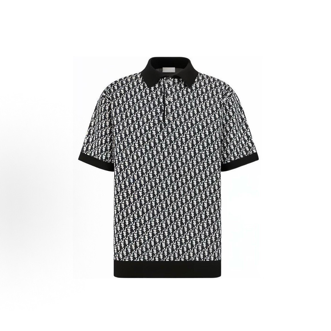 Dior All-Over Print Polo Knit Short Sleeve