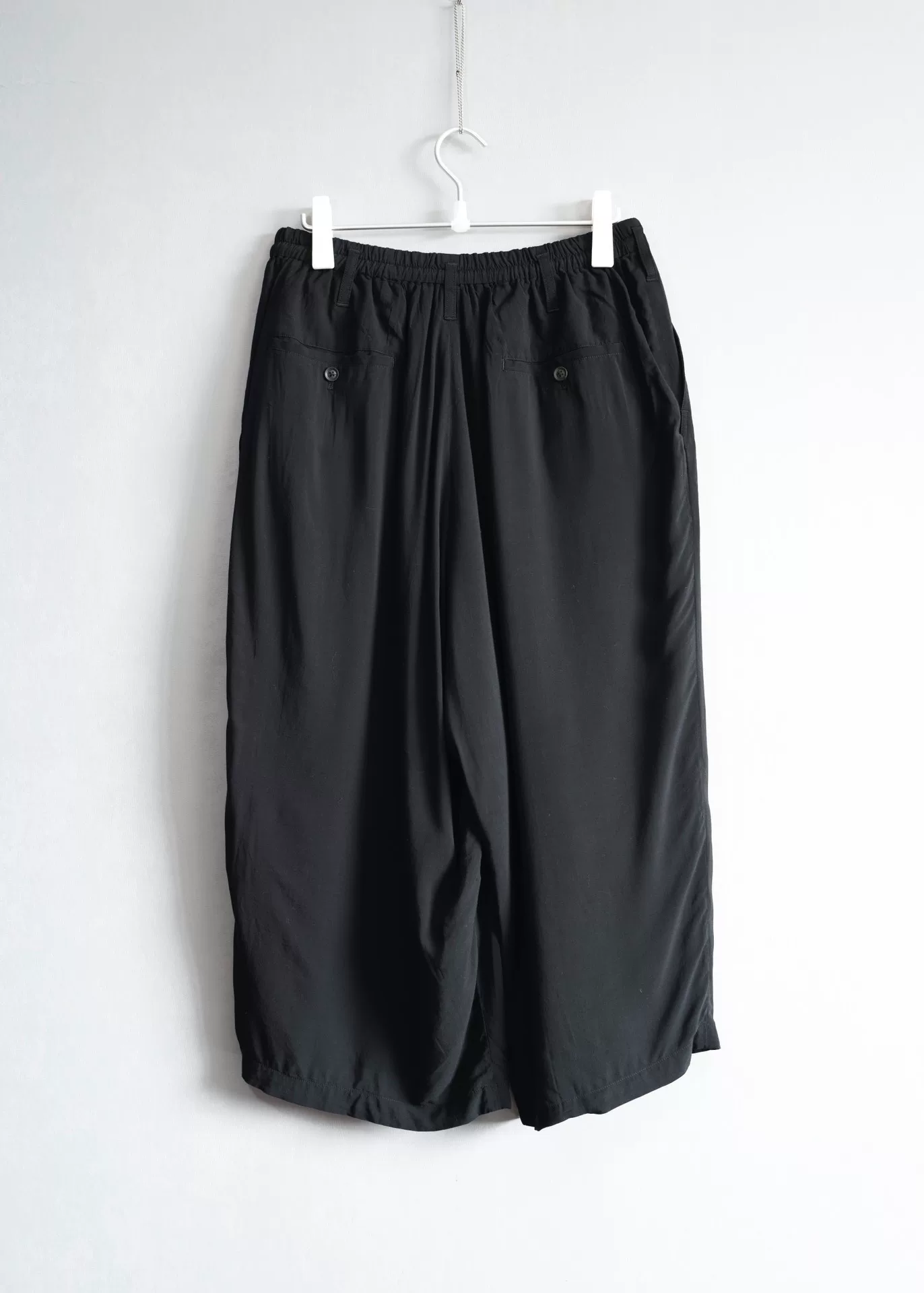 Yohji Yamamoto 24SS Pleated Rayon Wide Pants — front