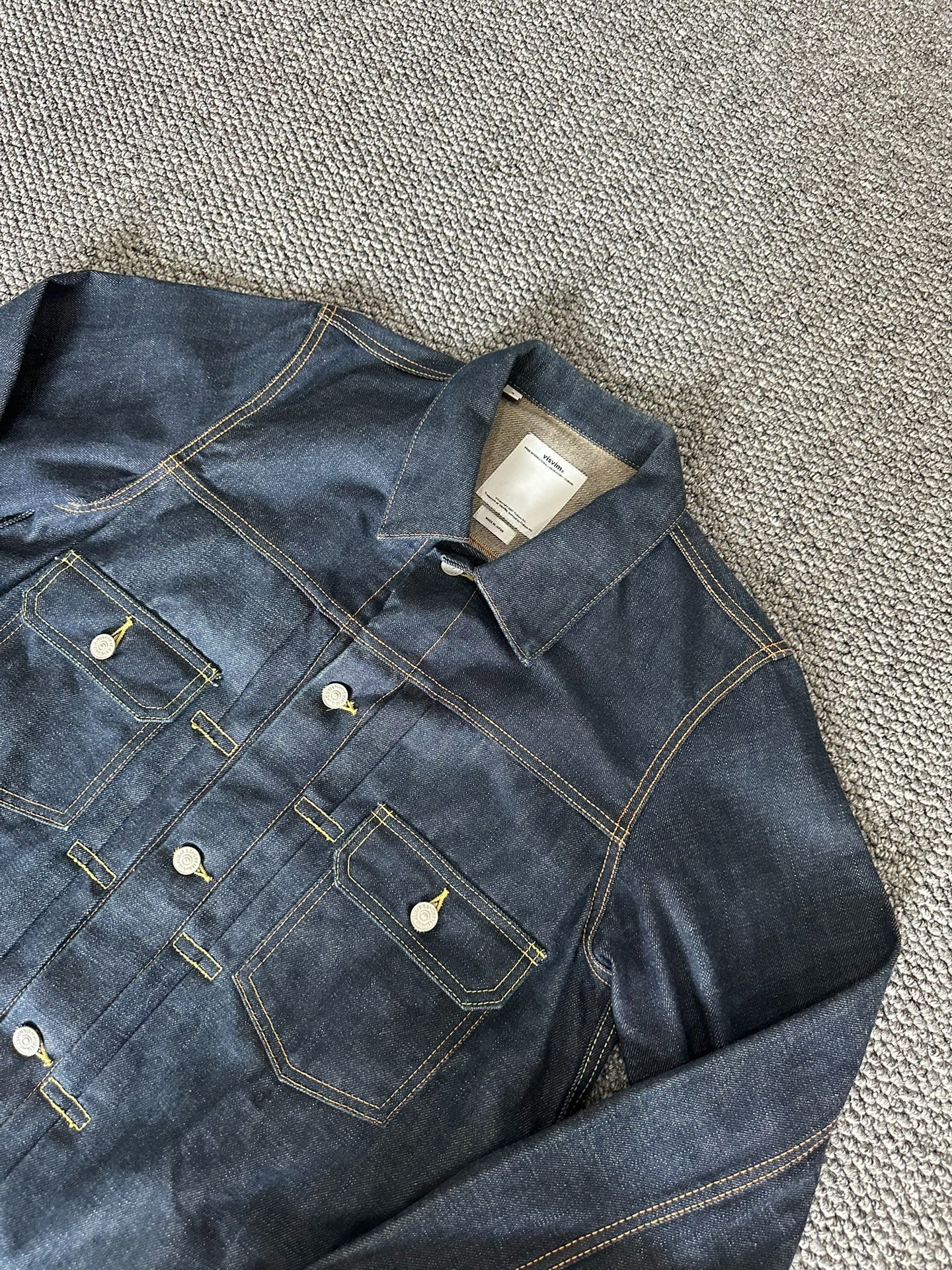 visvim Raw Denim 101 Jacket — front