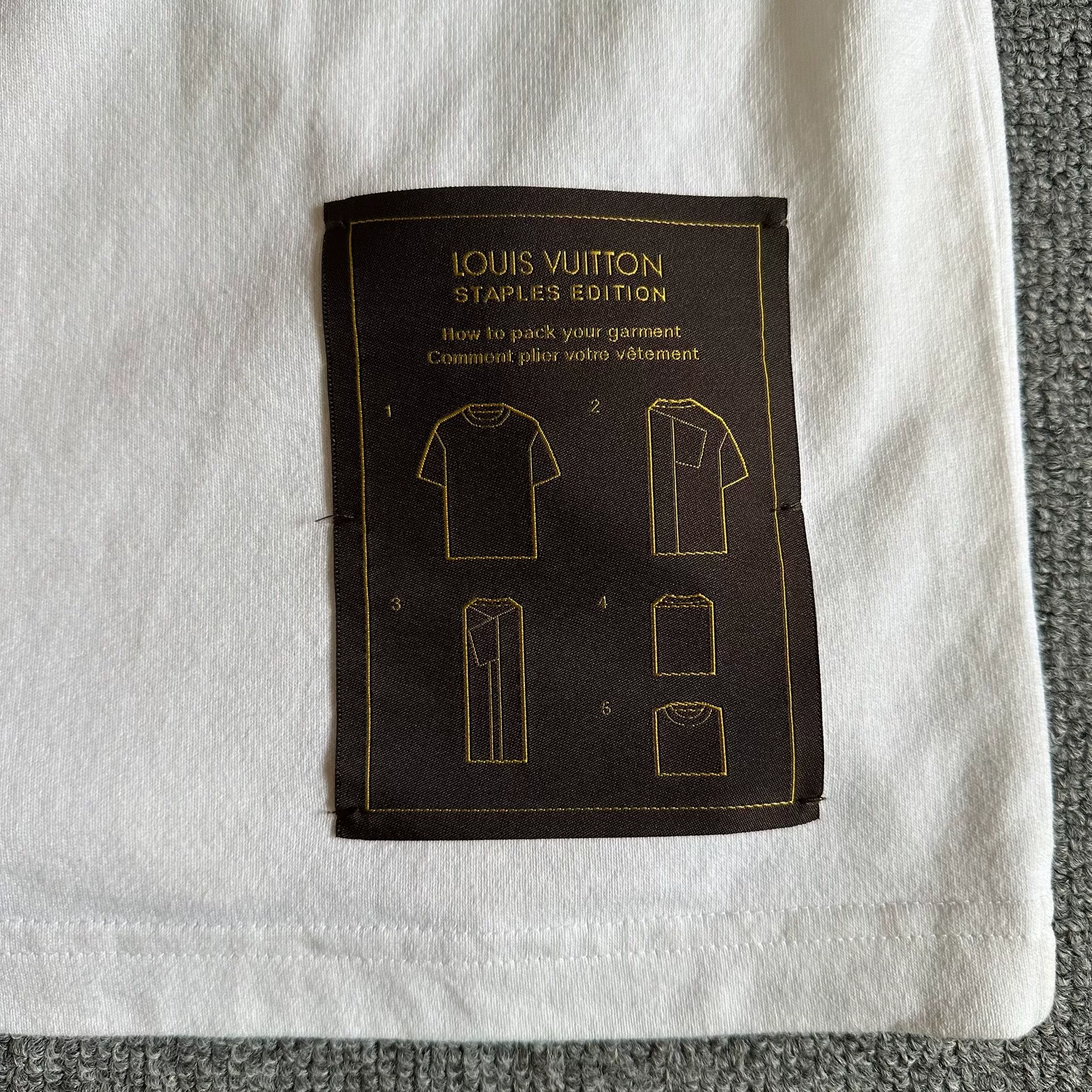 Louis Vuitton White Short-Sleeve T-Shirt — back