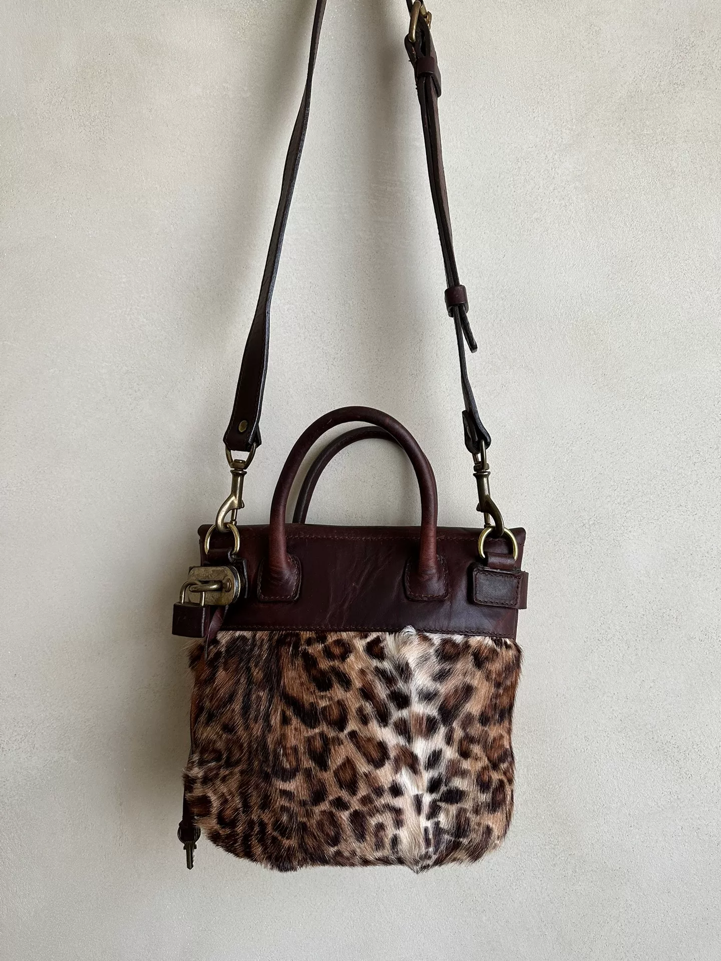 Visvim Mail Satchel XXS Leopard