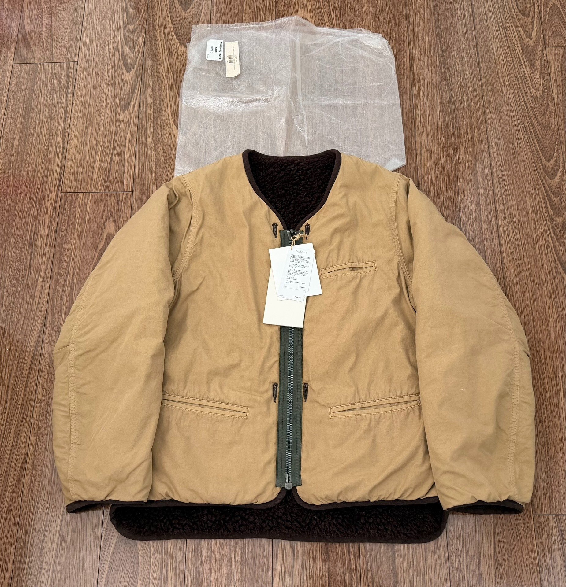 VISVIM C/D LINER JKT IRIS CONTRARY DEPT — back