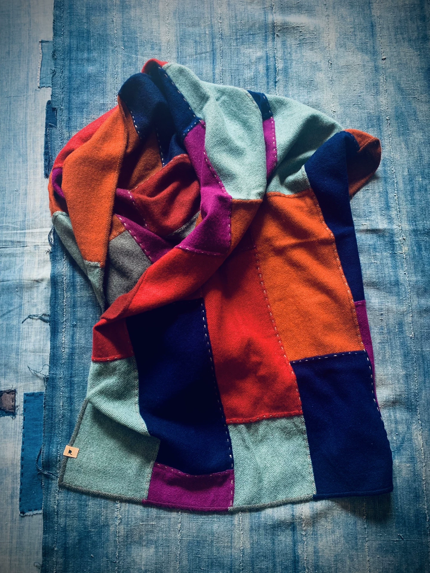 Visvim 2015AW Patchwork Blanket Yak Wool — detail