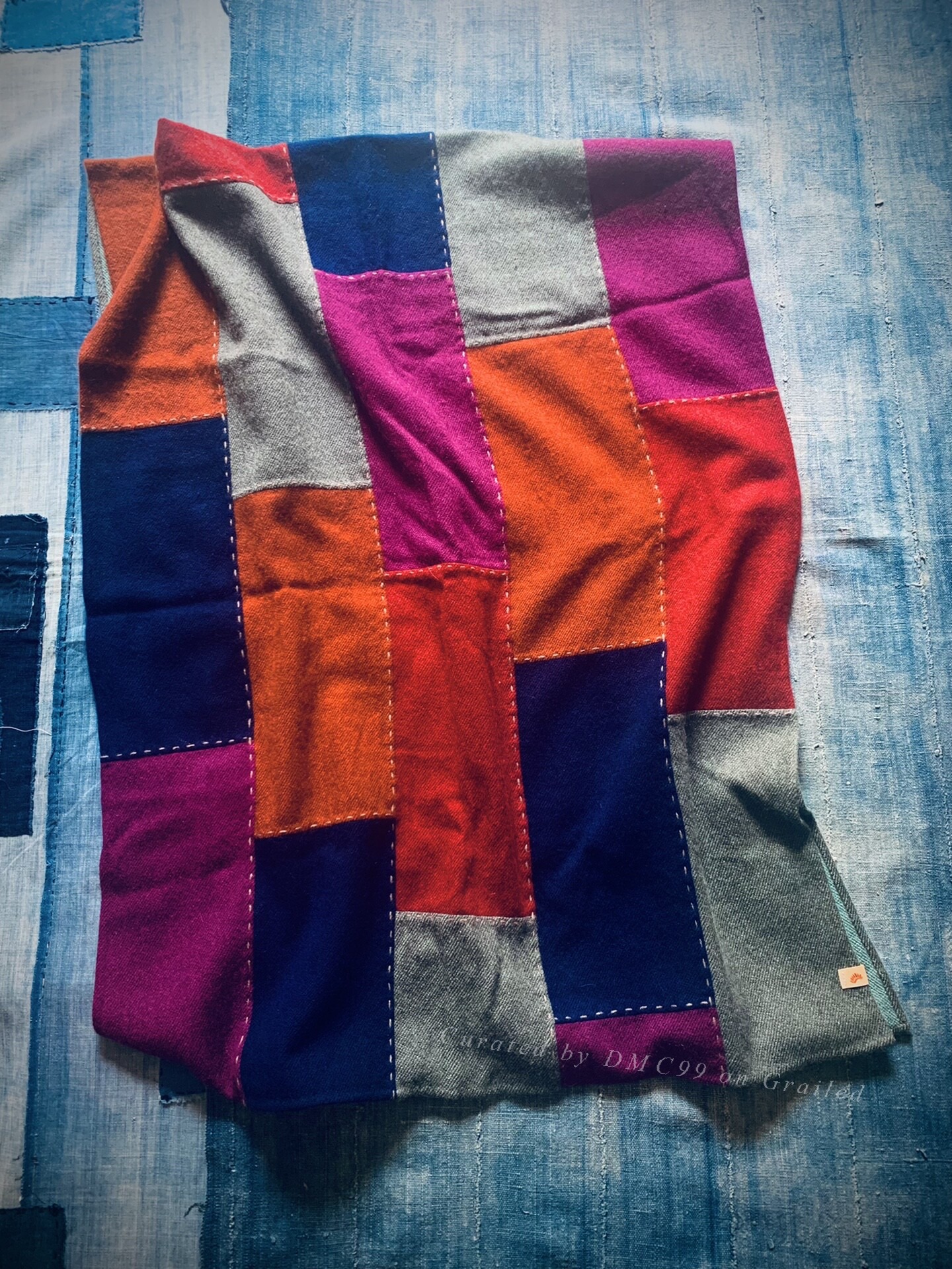 Visvim 2015AW Patchwork Blanket Yak Wool — back