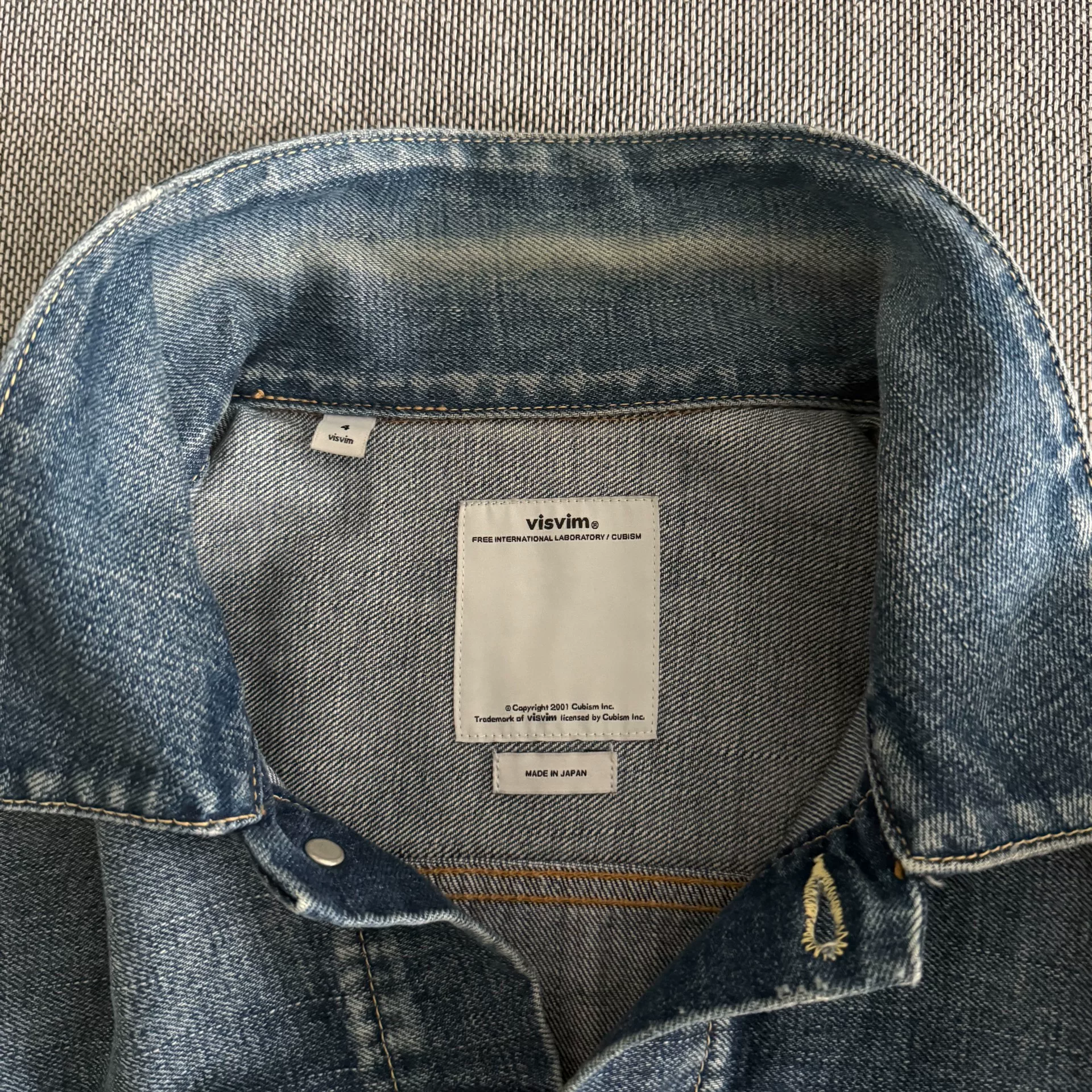 Visvim 101 Type 2 Denim Jacket 16aw — back