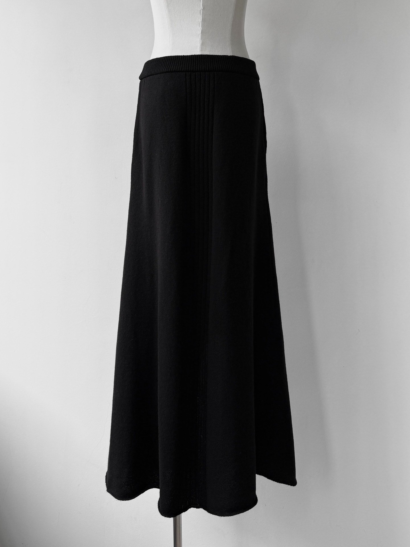 Yohji Yamamoto Y's Asymmetric Wool Maxi Skirt — label