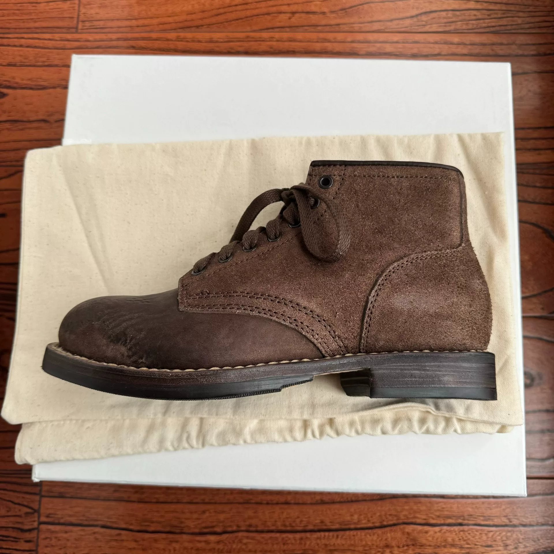 Visvim 24AW Brigadier Folk Boots — detail