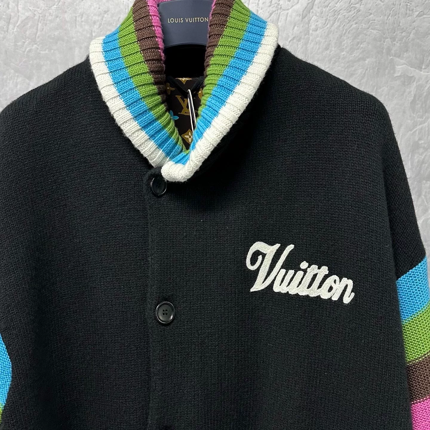 Louis Vuitton FW24 Tyler Knit Jacket — detail