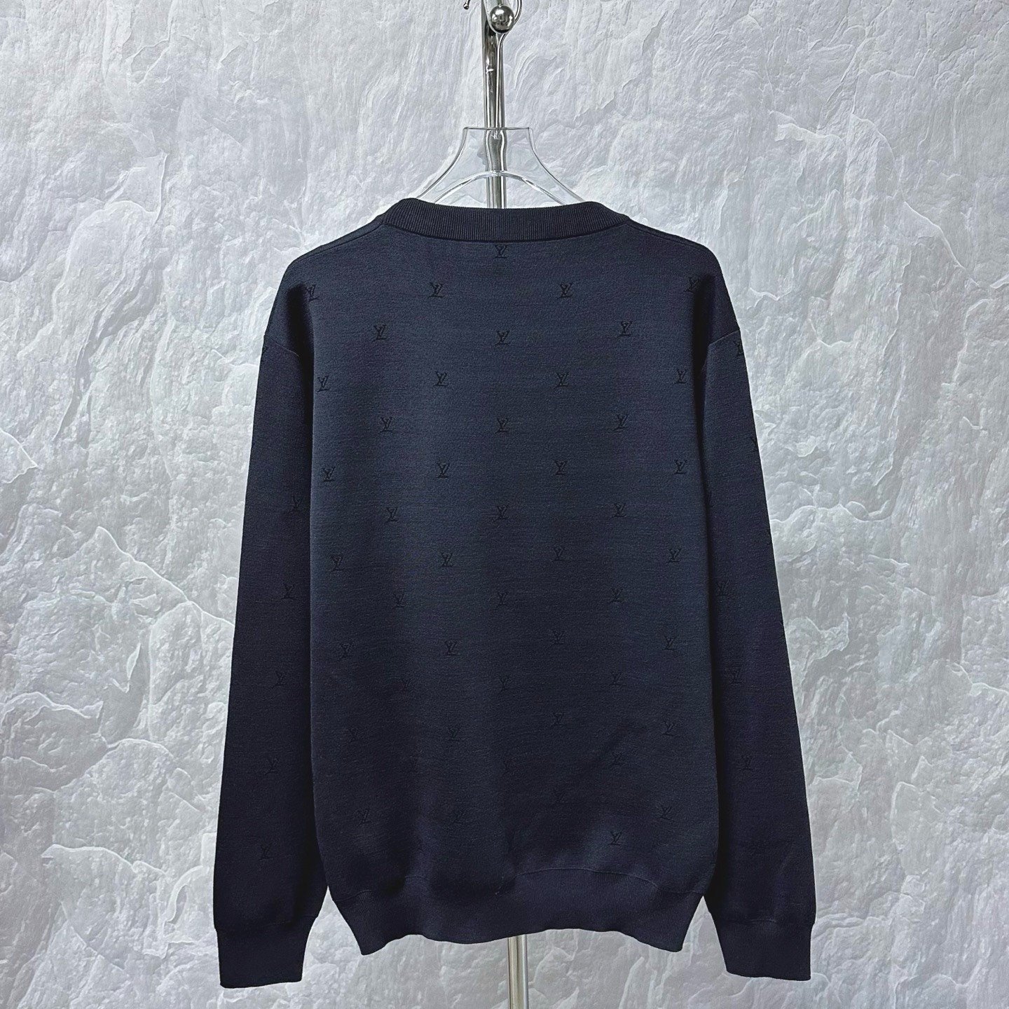 Louis Vuitton SS26 Animal Embroidery Wool Sweater XL — back