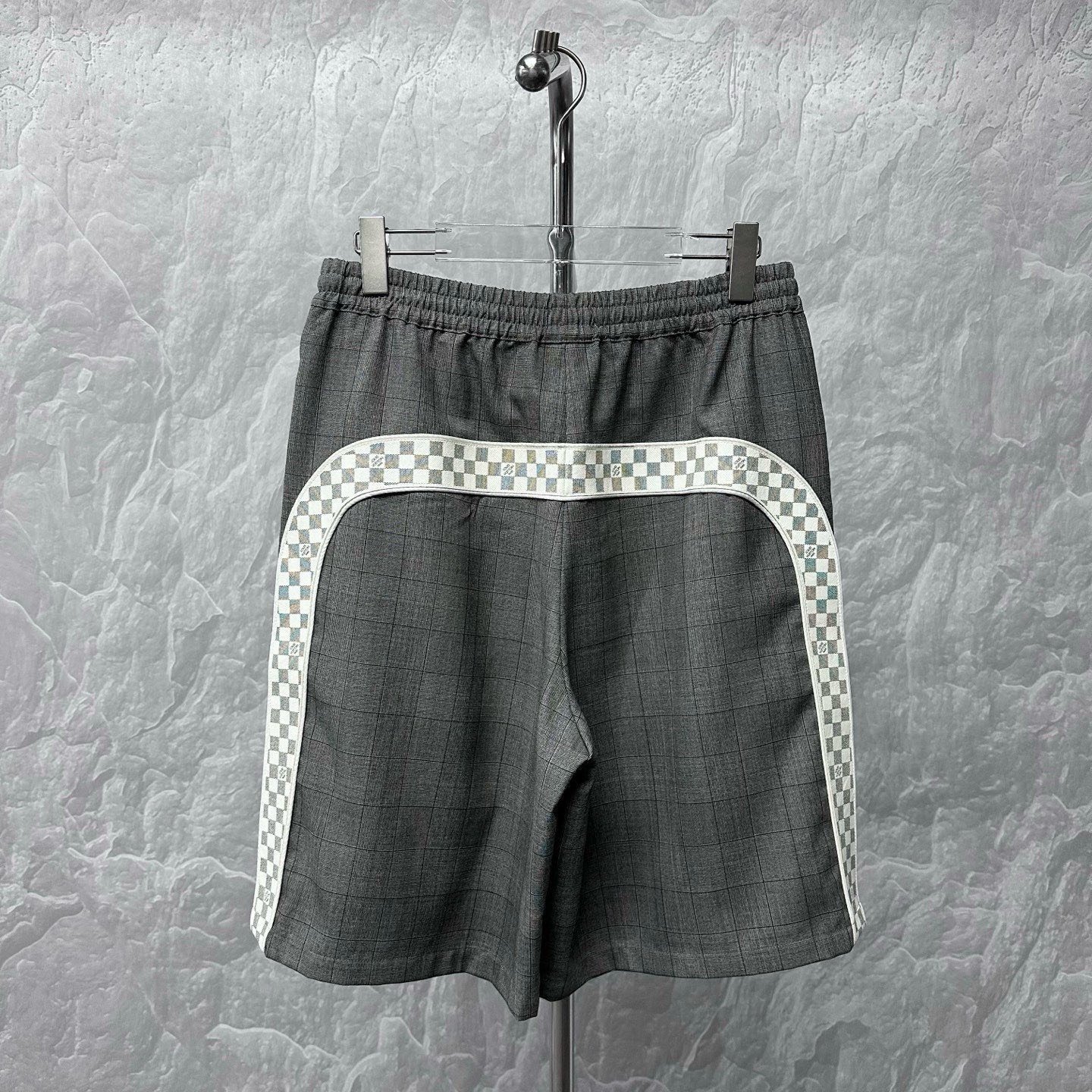 Louis Vuitton Monogram Check Wool Shorts — back