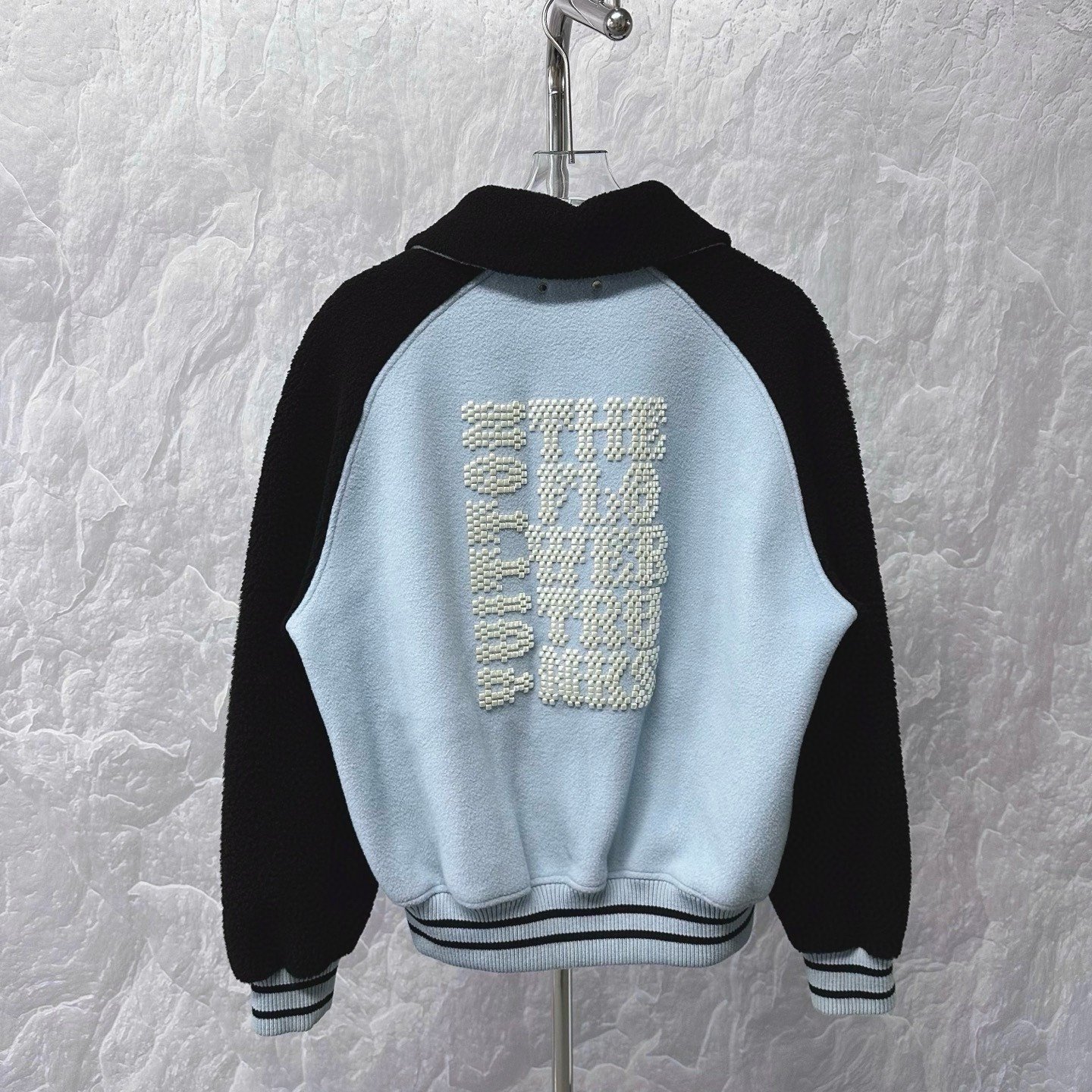 Louis Vuitton SS24 Pearl Baseball Jacket — back
