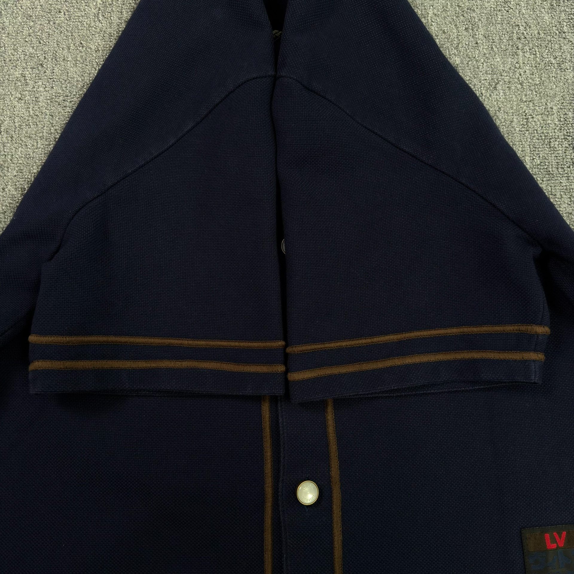 LV Nigo Embroidery Logo Baseball Shirt — back