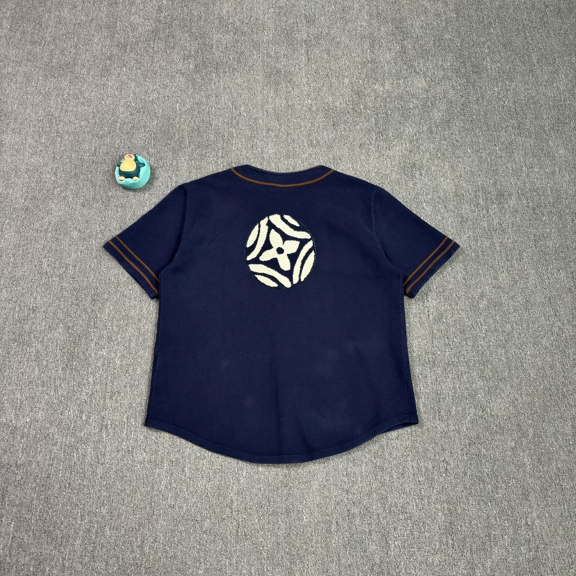 LV Nigo Embroidery Logo Baseball Shirt — front
