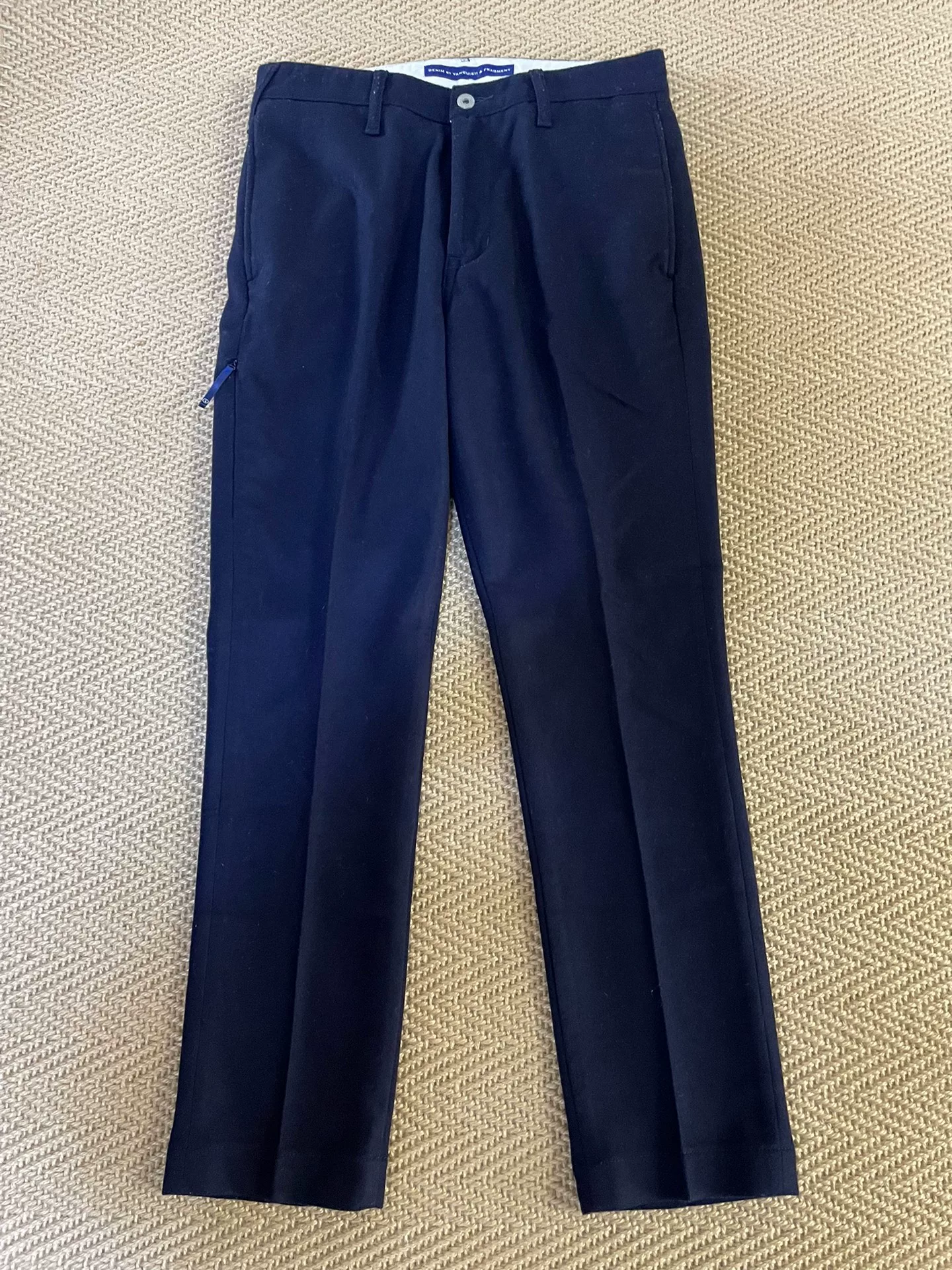 DENIM BY VANQUISH & FRAGMENT Pink Shimmer Wool Pants