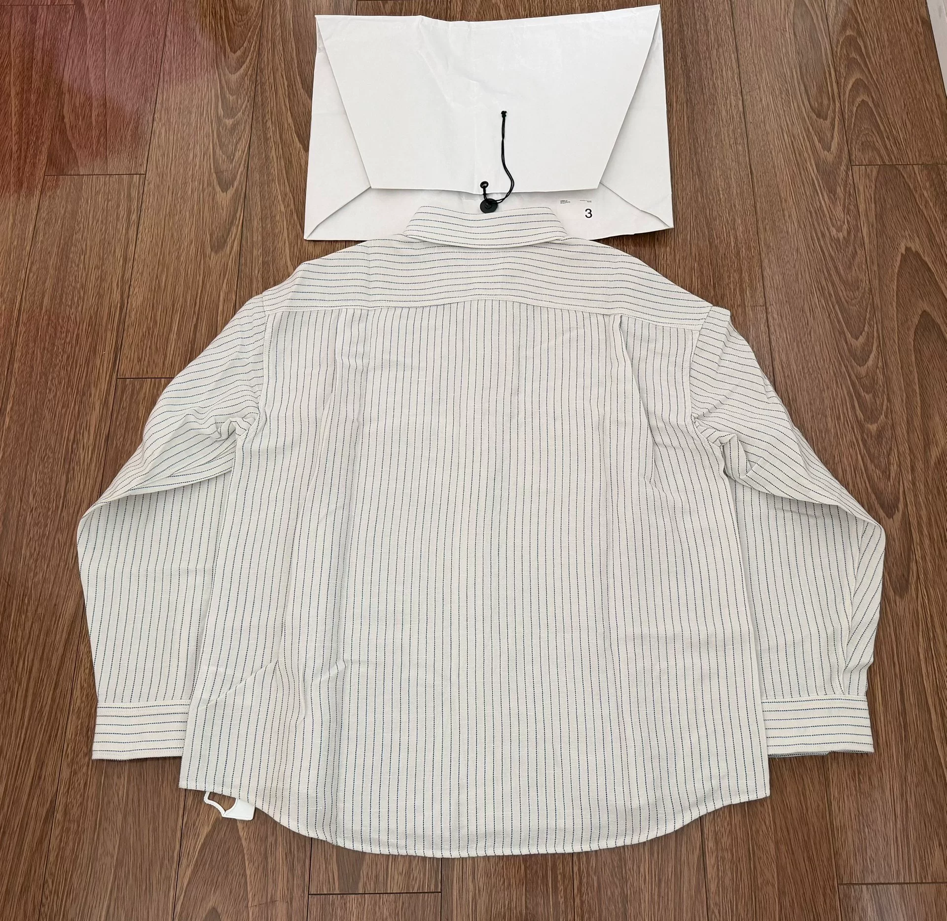 VISVIM 25AW Lumber L/S White Stripe — front